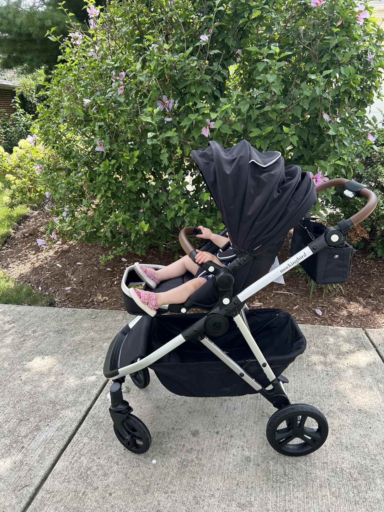 Mockingbird Single-to-Double Stroller 3.0 - Convertible Full Size Baby Stroller for 1, 2, or 3 Kids with 44 Possible configurations, Travel System Compatible - Black Windowpane customer photo 2