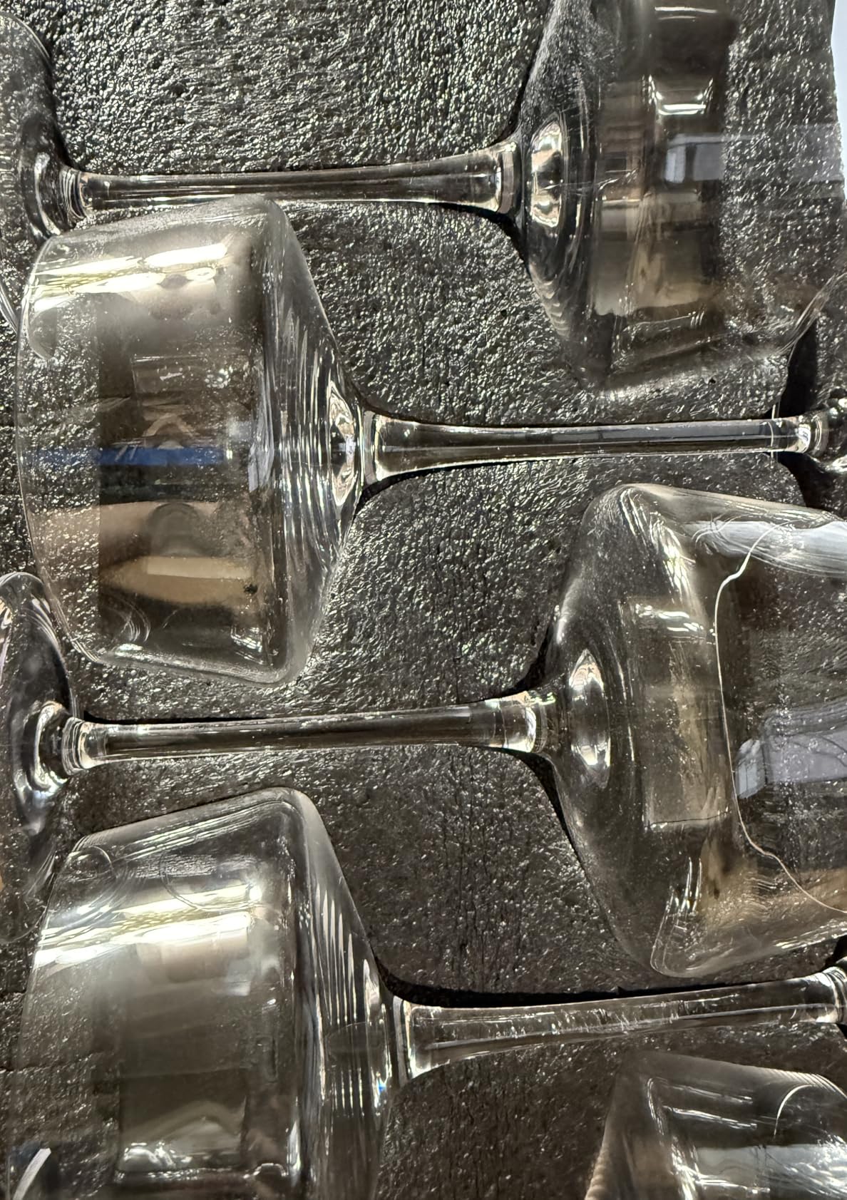 LUNA & MANTHA Coupe Glasses Set of 4, 10oz Crystal Ribbed Martini Glasses, Vintage Cocktail Glass, Hand Blown for Espresso Martini, Margarita, Home Bar &Gift,Glassware customer photo 2