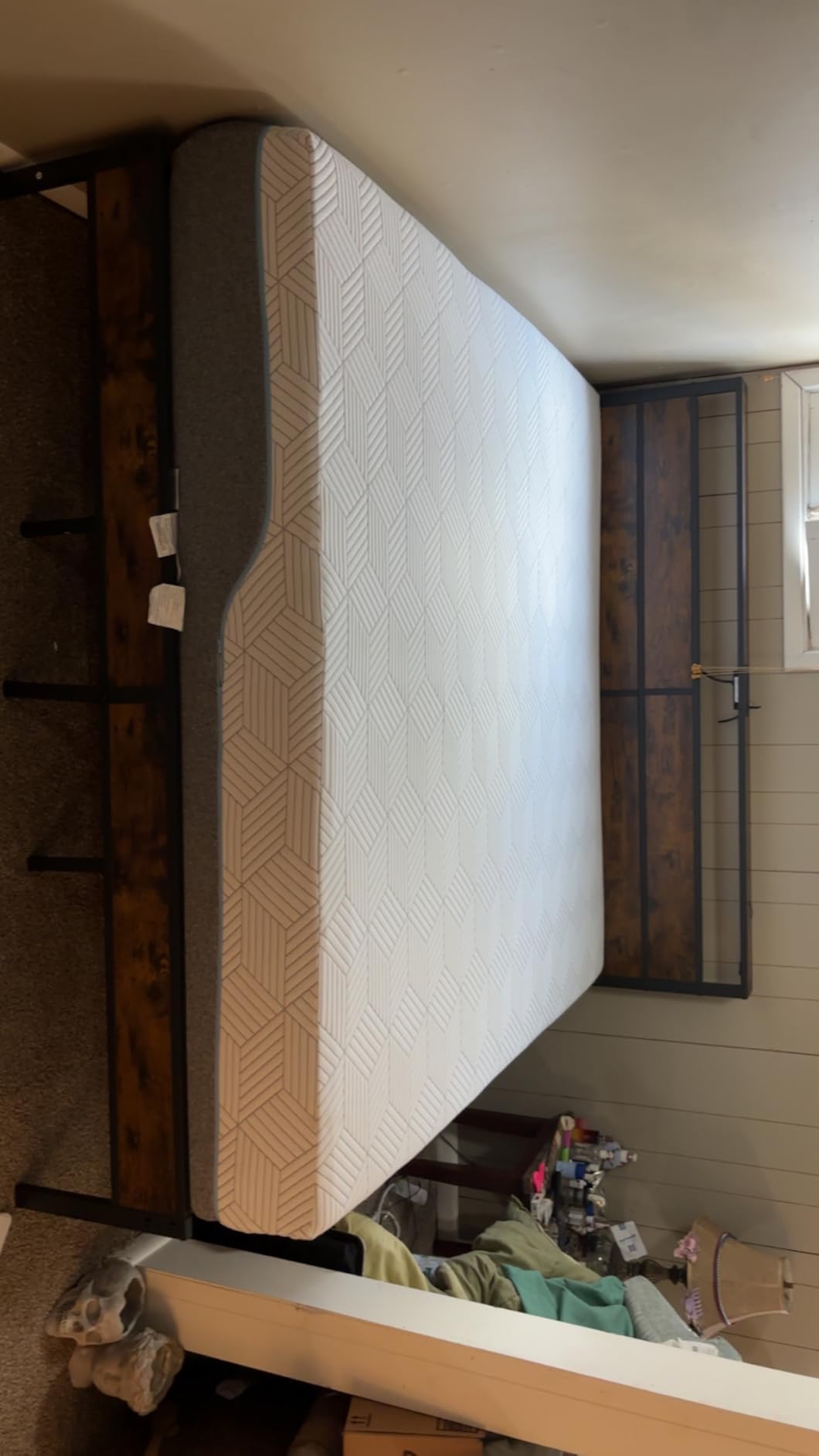 FATHOM Medium Queen Mattress 12 Inch Memory Foam Mattress Queen Size Bed in a Box for Back Pain Relief and Cool Sleep with Gel Foam and Removeable Fiberglass Free Cover, CertiPUR-US Certified customer photo 1