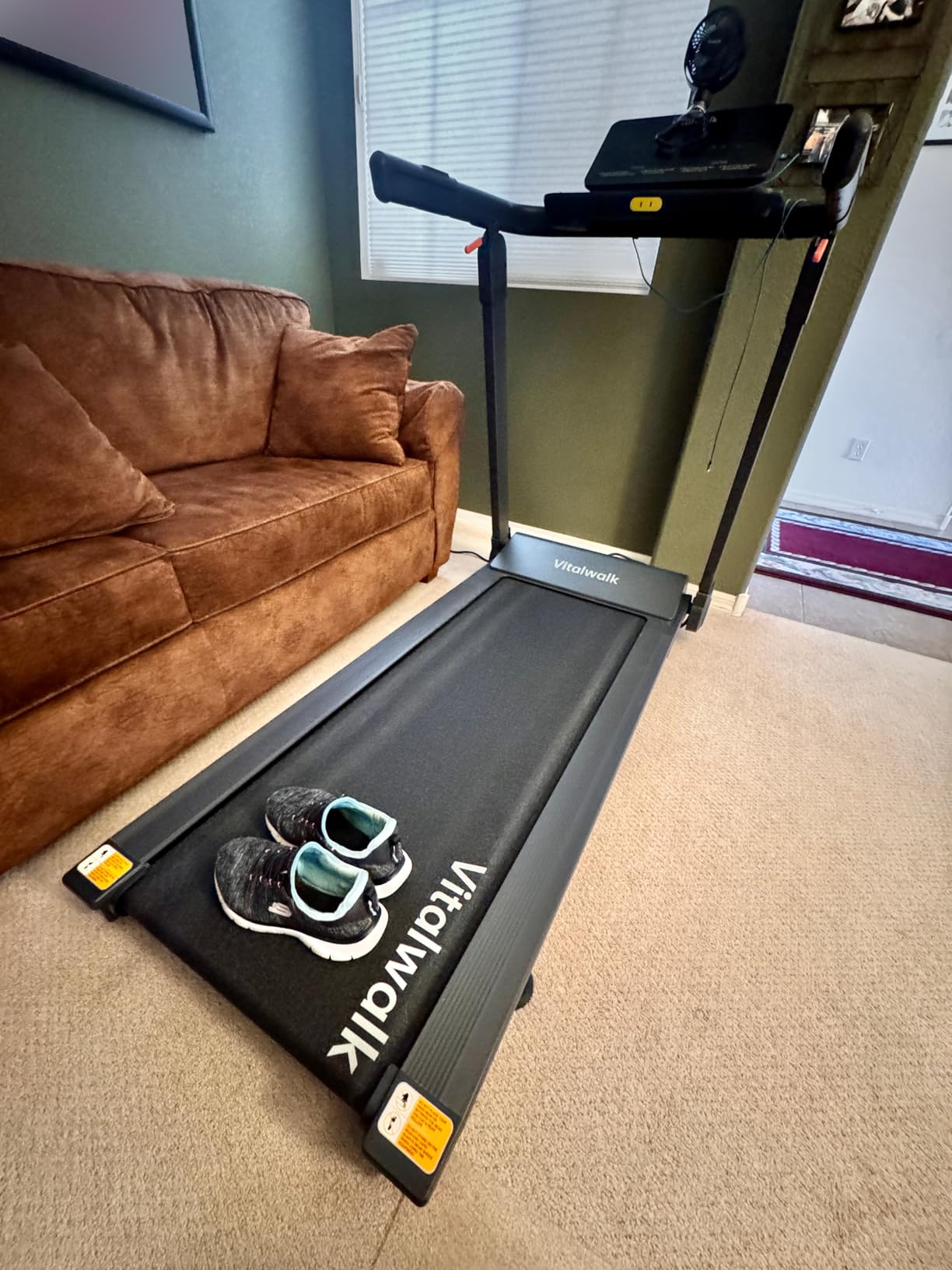 Vitalwalk Foldable Treadmill with Auto Incline, Commercial Wide Running Belt, 10MPH, 3.5HP Brushless customer photo 1