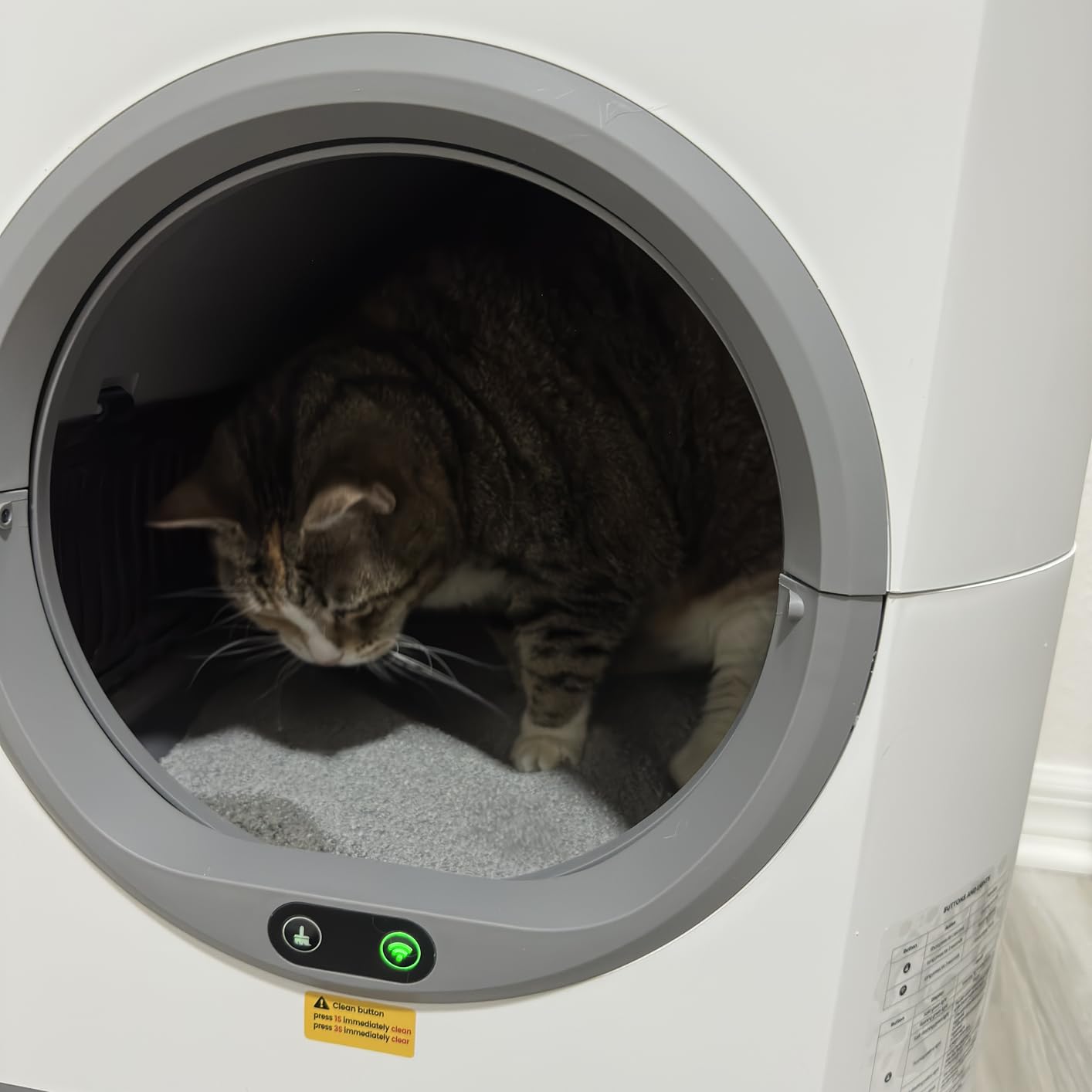 Automatic Litter Box, Self Cleaning Litter Box, Odor Control, 90L Large Capacity with APP Control and Safety Sensor, Ellenpent, for Multiple Cats, Large Cat, with 3 Rolls Garbage Bags customer photo 2