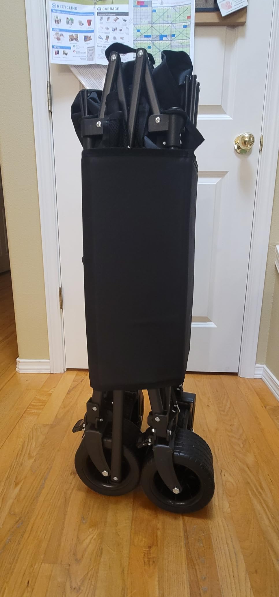 Double Decker Wagon Heavy Duty Collapsible, 600LBS 400L Capacity Foldable Utility Cart with Big Wheels for Beach, Outdoor, Camping & Gardening customer photo 1