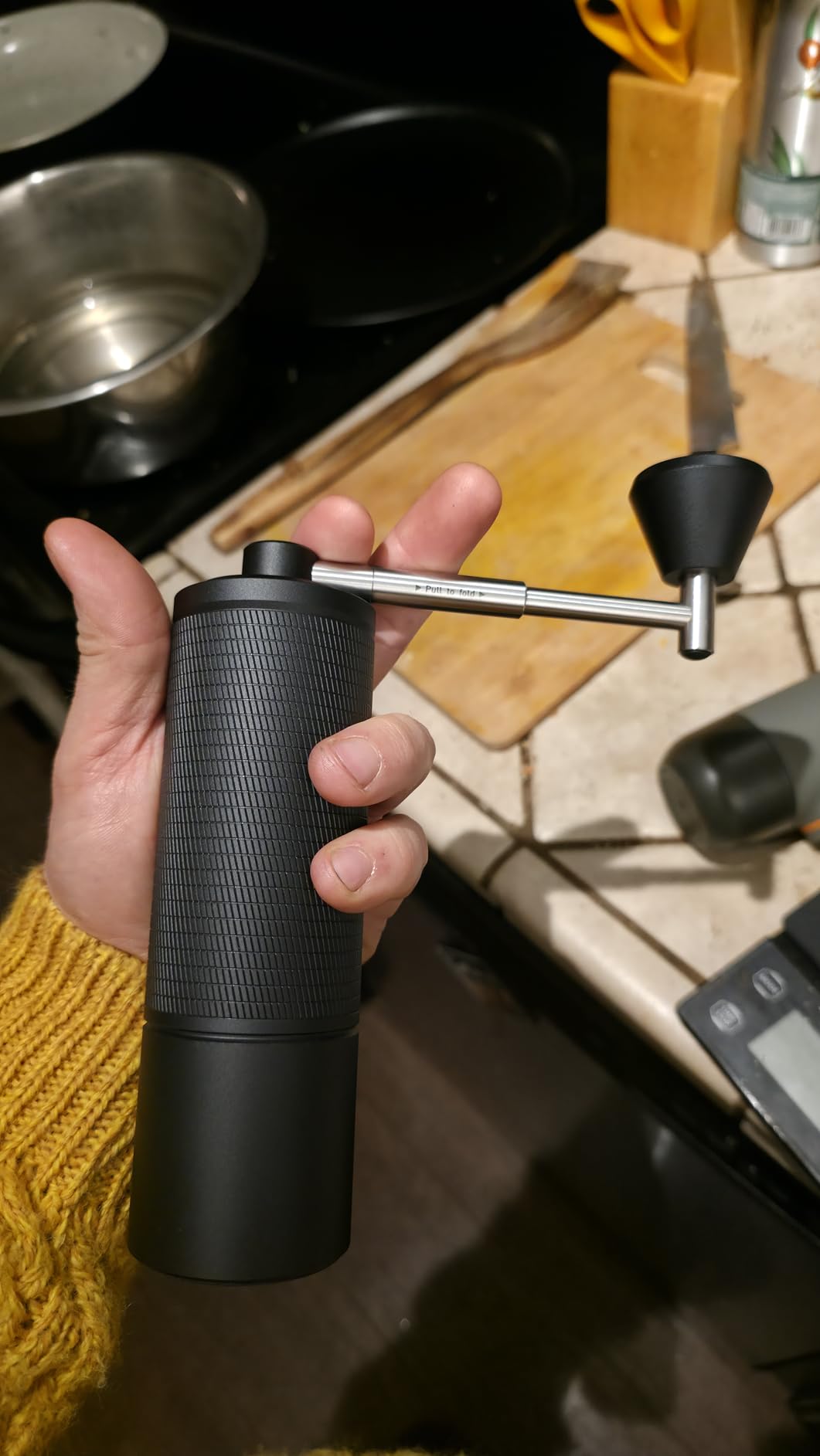 TIMEMORE Chestnut C3S Manual Coffee Grinder, Adjustable Conical Burr Grinder with Stainless Steel S2C Burr - Compatible with Espresso, Pour Over & French Press, Black customer photo 2
