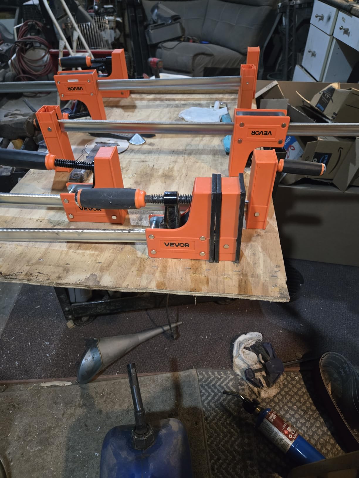 VEVOR Bar Clamps for Woodworking, 2-Pack 36 inch Parallel Clamp Set, F-Clamp with 1500 lbs Load Limit, Even Pressure, High-strength Plastic and Carbon Steel customer photo 1