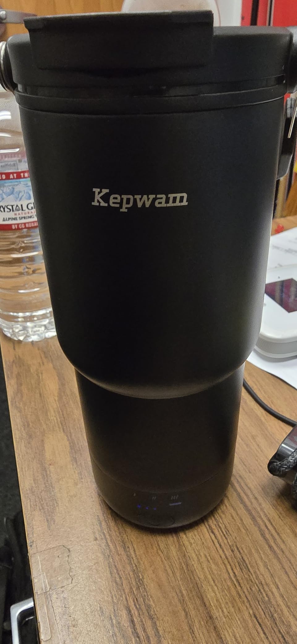 Kepwam T3 Self-Heating Travel Mug 20oz, Temperature-Controlled Coffee Warmer Mug, Smart Travel Coffee Mug Keep Coffee Drinks Hot, Heated Mug Great for Driver Outdoor Fits Car Cup Holders customer photo 2