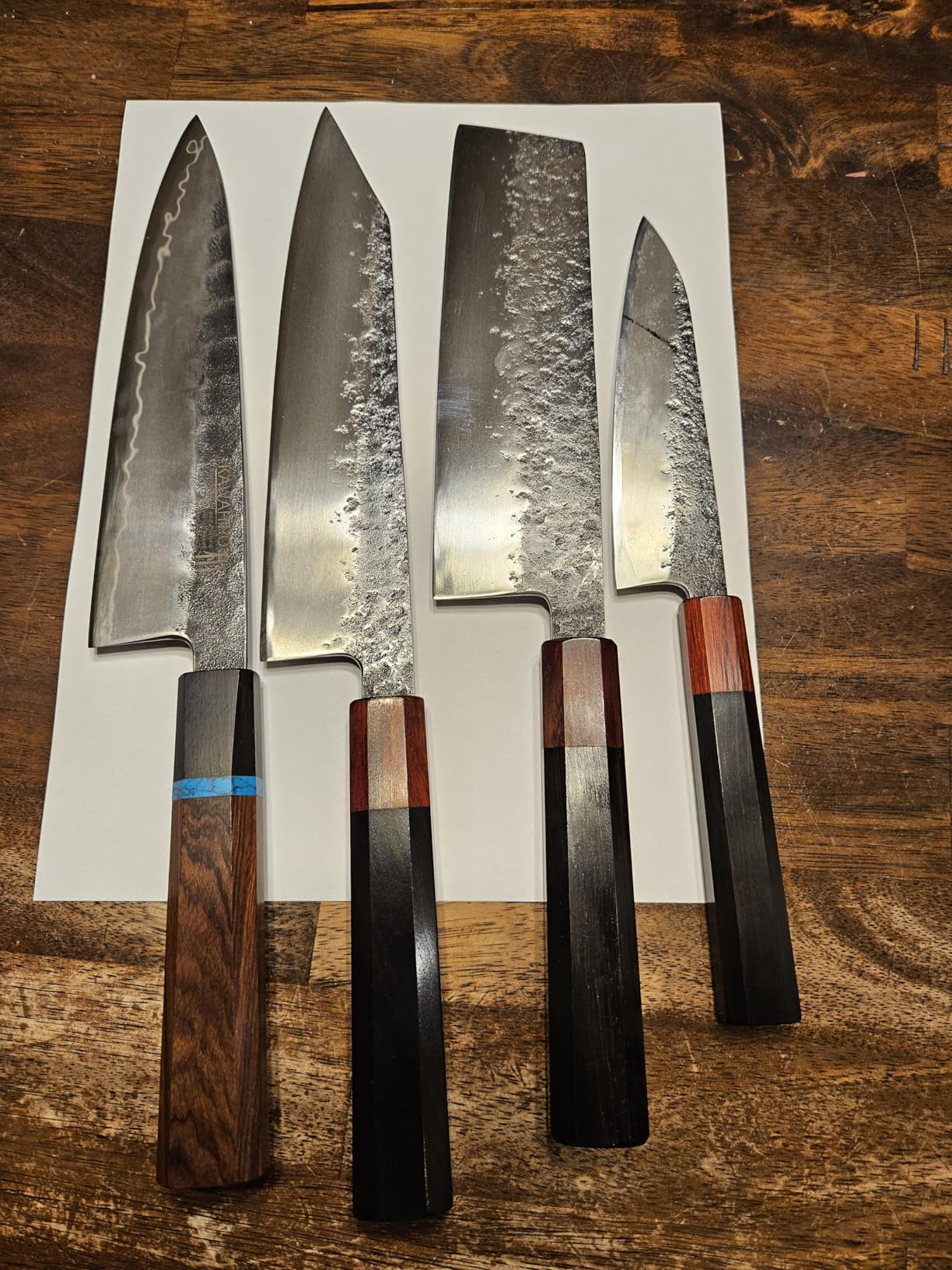 Paring Knife 5.3 inch Japanese Petty Knives, AUS-8 Alloy Steel Kitchen Utility Knife with Red Sandalwood Handle customer photo 1