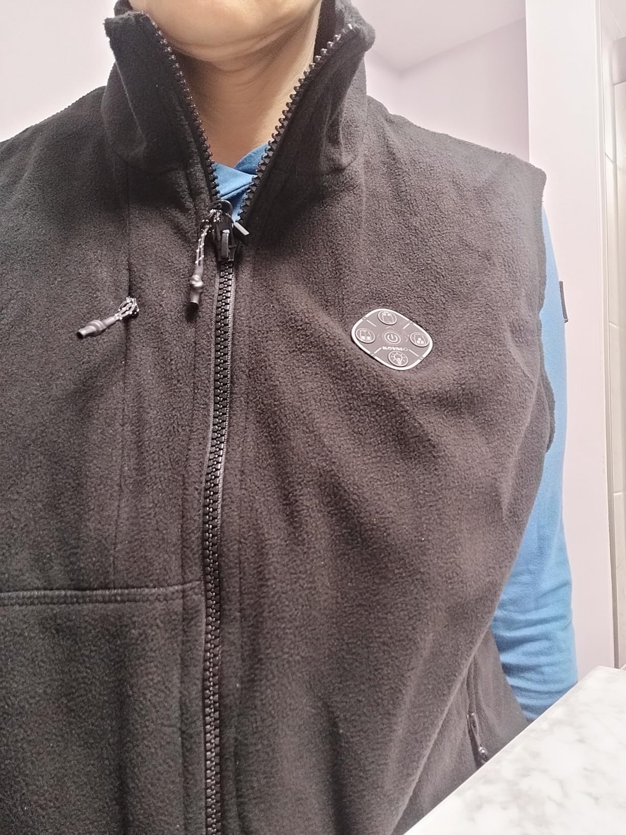 KOVNLO Heated Vest for Men with Battery Pack Included, Soft Fleece Smart Electric Lightweight Heated Jacket customer photo 1
