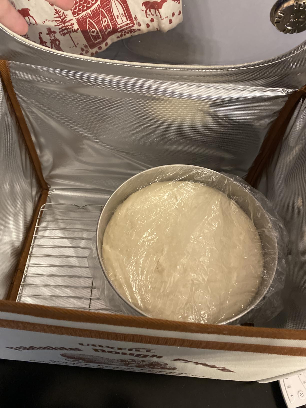 Folding Bread Proofing Box with Temp Control(50-122℉) & 48H Timer, Dough Proofer with Metal Rack, Proofing Box for Sourdough, Bread Baking, Pizza, Yogurt, Kombucha, Space-Saving & Easy to Use customer photo 2