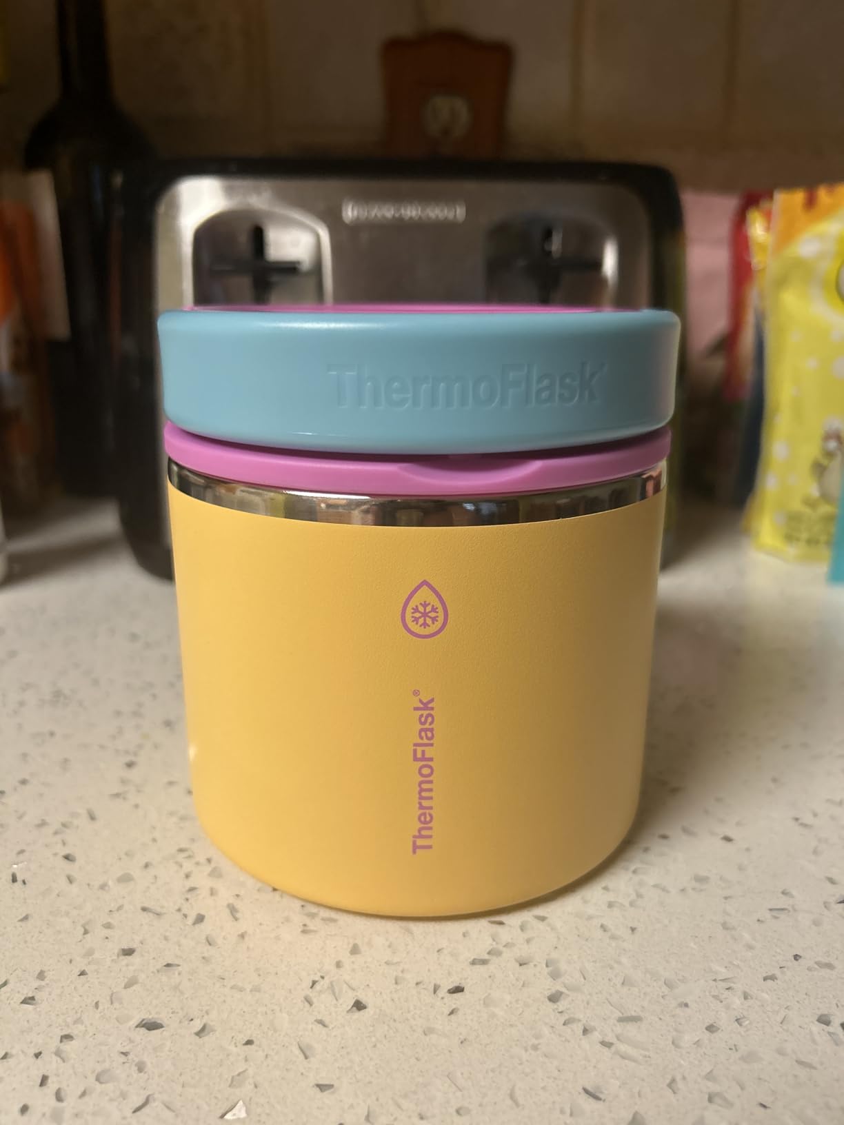 ThermoFlask Insulated Food Jar with Leakproof Lid (12 oz, Ocean Mist) - Stainless Steel Food Containers for Hot & Cold Meals, Lunch, Soup & Snacks customer photo 1