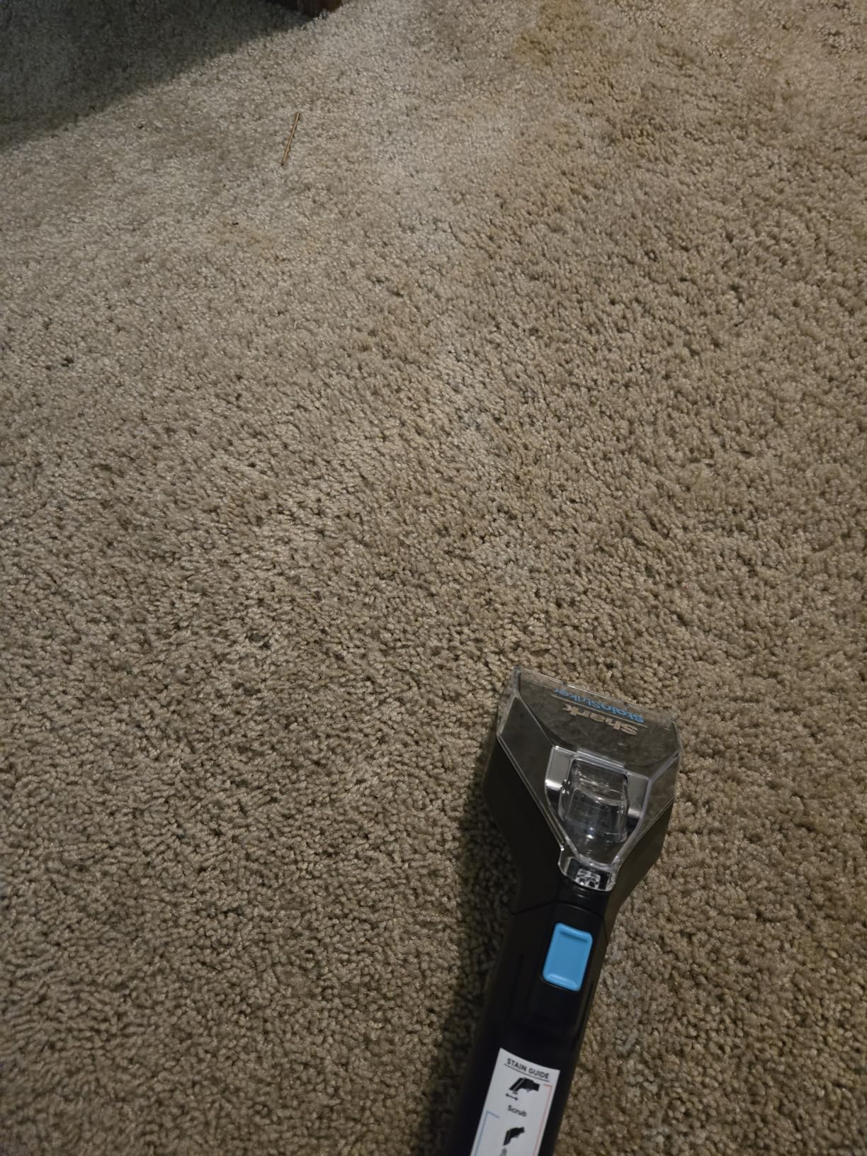 Shark StainStriker Portable Carpet & Upholstery Cleaner with On-Board Self-Cleaning, Spot, Stain, & Odor Eliminator, Includes 2 Cleaning Tools, 2 Cleaning Solutions, Charcoal, PX221BRN customer photo 1