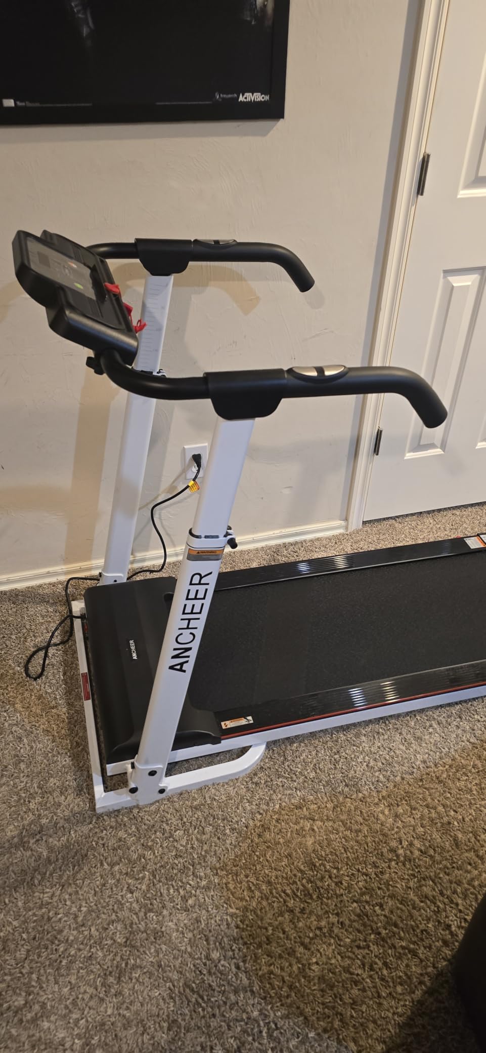 ANCHEER 2025 Premium Treadmill - 3.5HP Treadmills 450 LBS Weight Capacity- 3-Level Incline, Foldable Design customer photo 1