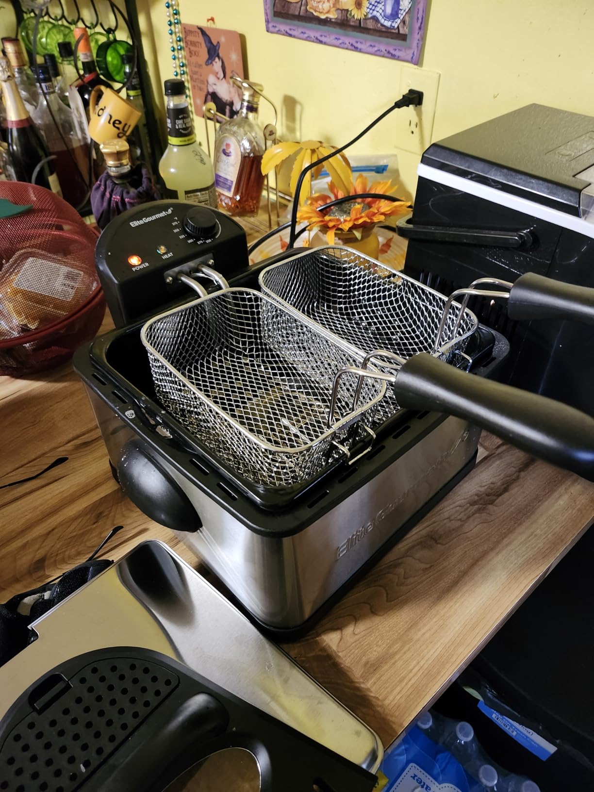 Elite Gourmet Electric Deep Fryer, 4.5 Qt Total Oil Capacity (Dual 2-Qt Split Baskets), 1700 Watts, Stainless Steel, Separates Foods for Simultaneous Cooking, Stainless Steel customer photo 1
