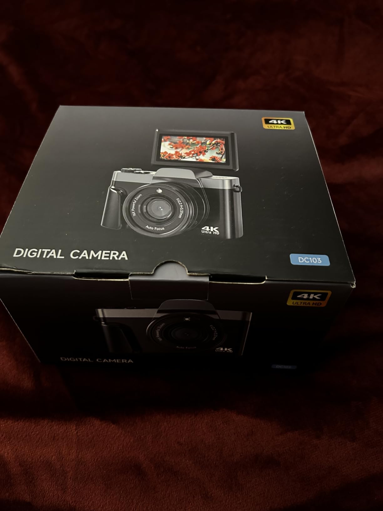 4K Digital Camera for Photography with WiFi,64MP Autofocus Vlogging Camera for YouTube,3