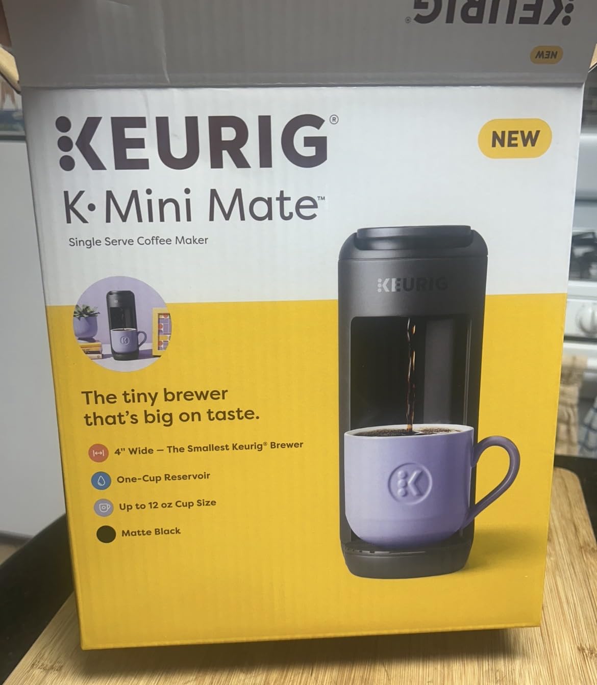 Keurig K-Mini Mate Single Serve K-Cup Pod Coffee Maker, Brews Up to 12 oz Cup, Compact Portable Coffee Machine for Small Spaces customer photo 2