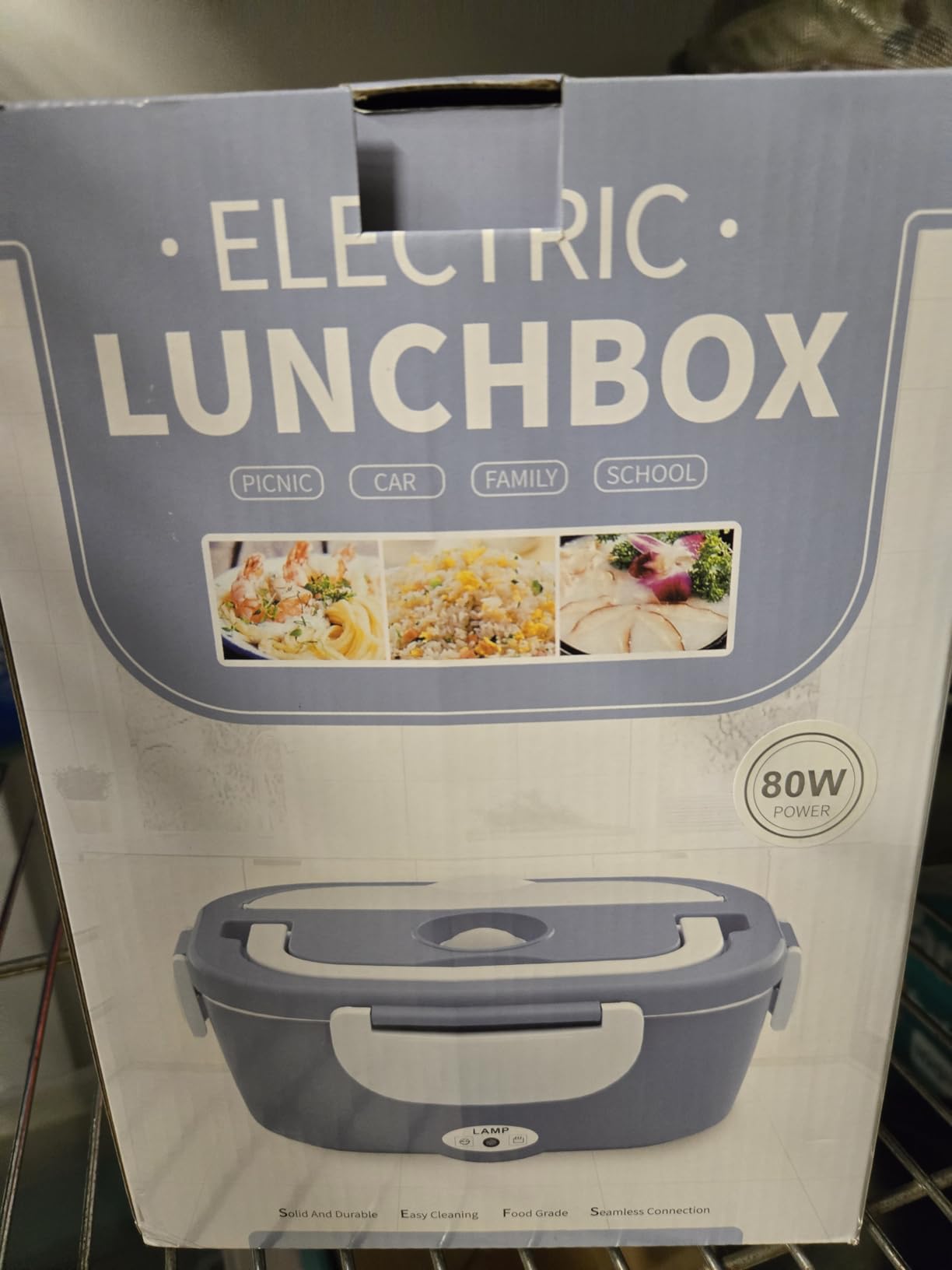 Cordless Electric Lunch Box for Adults with APP Control, 1.2L Portable Heated Lunch Box Battery Powered with Automatic Heating, Self-Heating Food Warmer for Work, 248°F Max, Leak Resistant customer photo 2