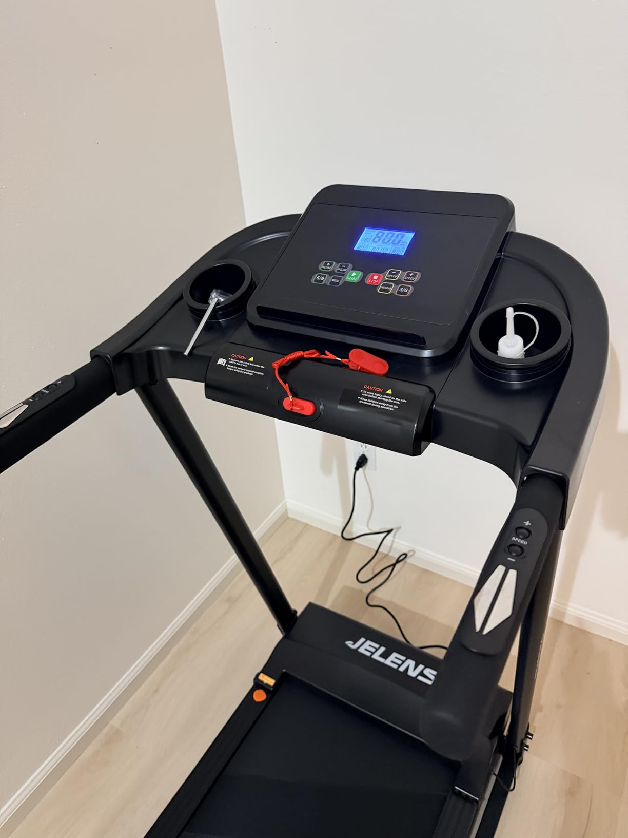JELENS Treadmill for Home with 0-15% Auto Incline, Foldable Walking Pad Treadmill with 330LBS Weight Capacity and Pulse Sensors, 3.0HP Quiet Walking Pad with App and LCD Display customer photo 1