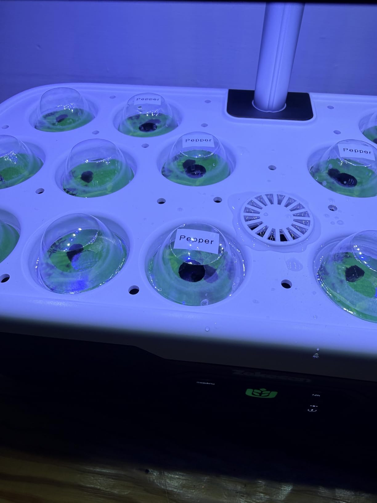 Misting Hydroponic Growing System Kit 15-Pods Indoor Smart Herb Garden Planter with LCD Touch Panel 6L Large Tank customer photo 1