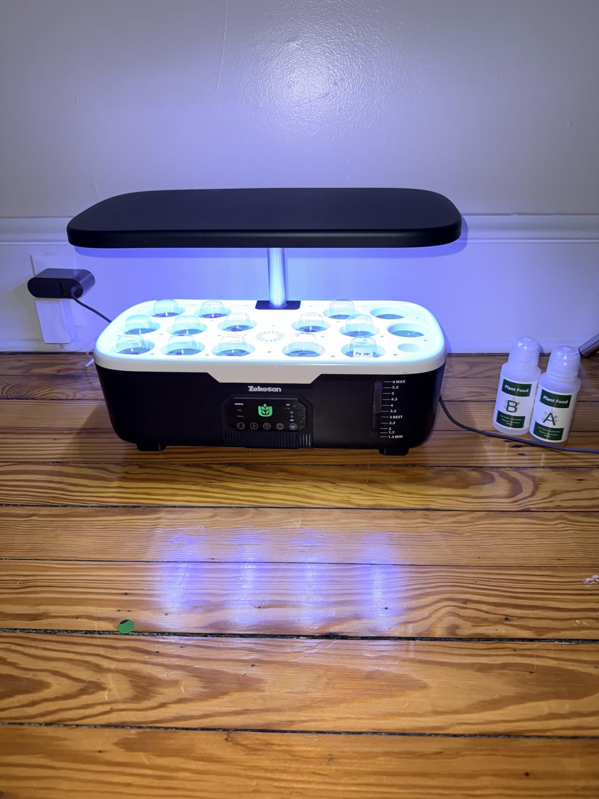 Misting Hydroponic Growing System Kit 15-Pods Indoor Smart Herb Garden Planter with LCD Touch Panel 6L Large Tank customer photo 2