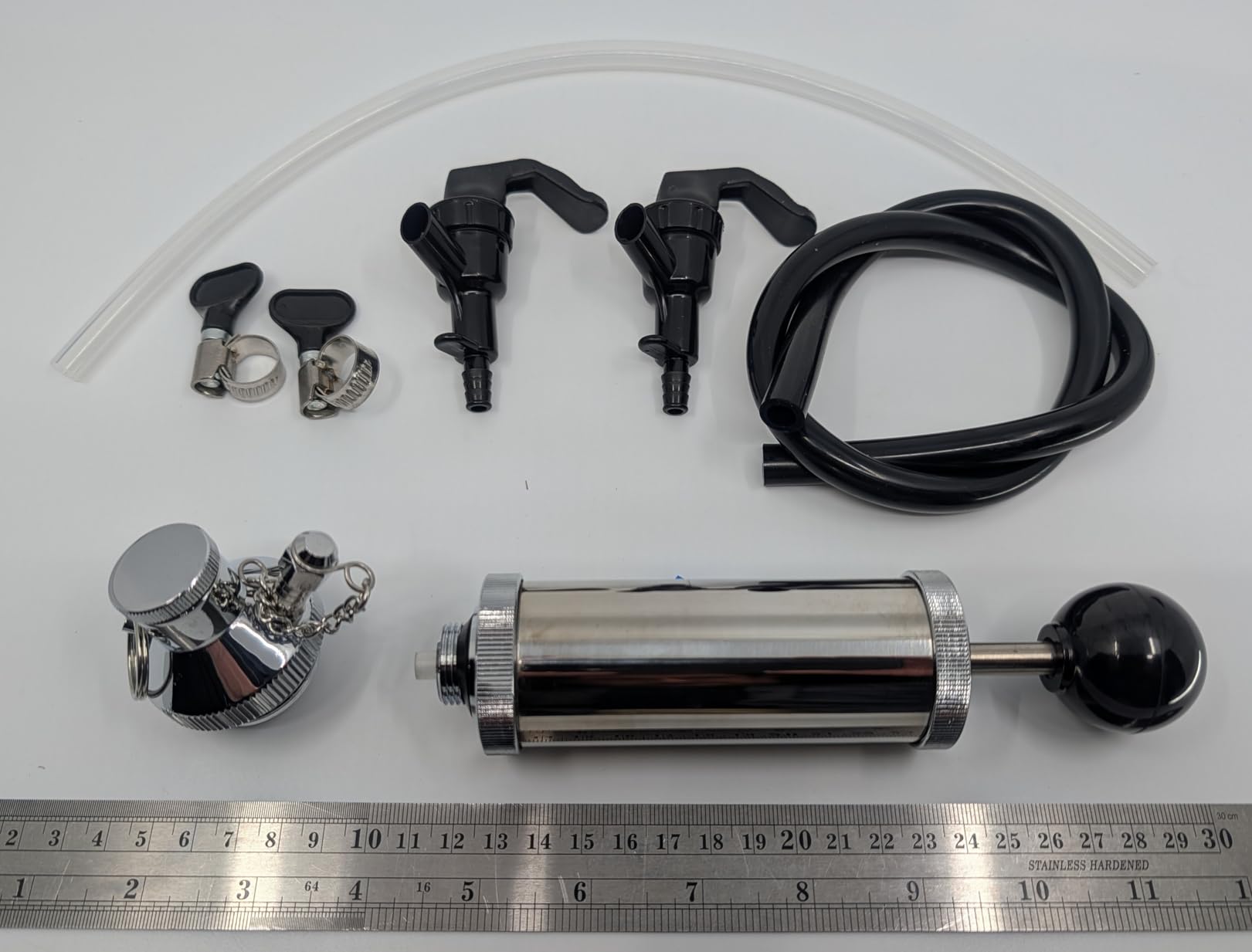 128OZ Mini Keg Growler, 3.6L Silver Mini Keg Tap Pump Draft Beer Dispenser Stainless Steel Portabled Beer Ked Growler Tap System for Camping, Picnics, Party customer photo 1