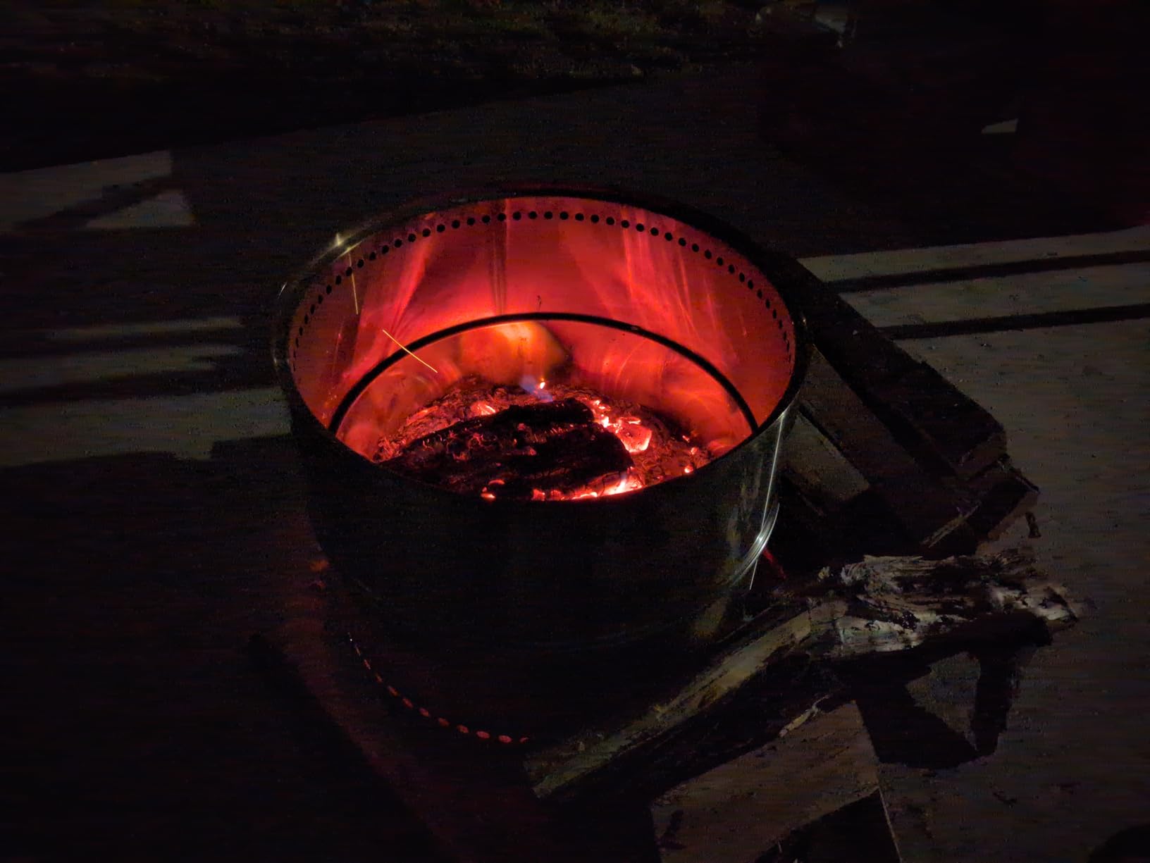HGD 19.5 Inch Smokeless Firepit with Grill, Portable Wood Burning Fire Pit for Camping customer photo 2