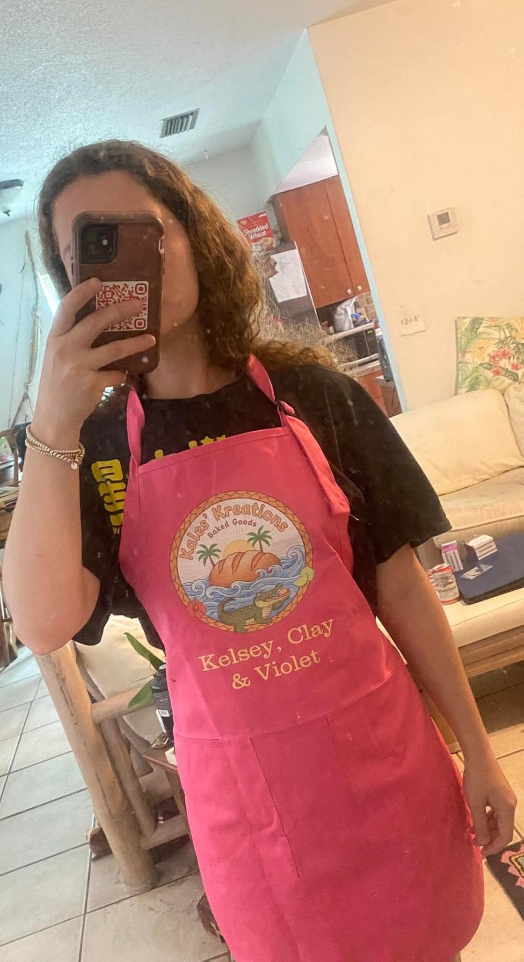 LeWall Personalized Apron - Custom Name Logo for Cooking Baking & Crafts | Adjustable Neck, Front Pockets, Easy‑Care Cotton customer photo 2