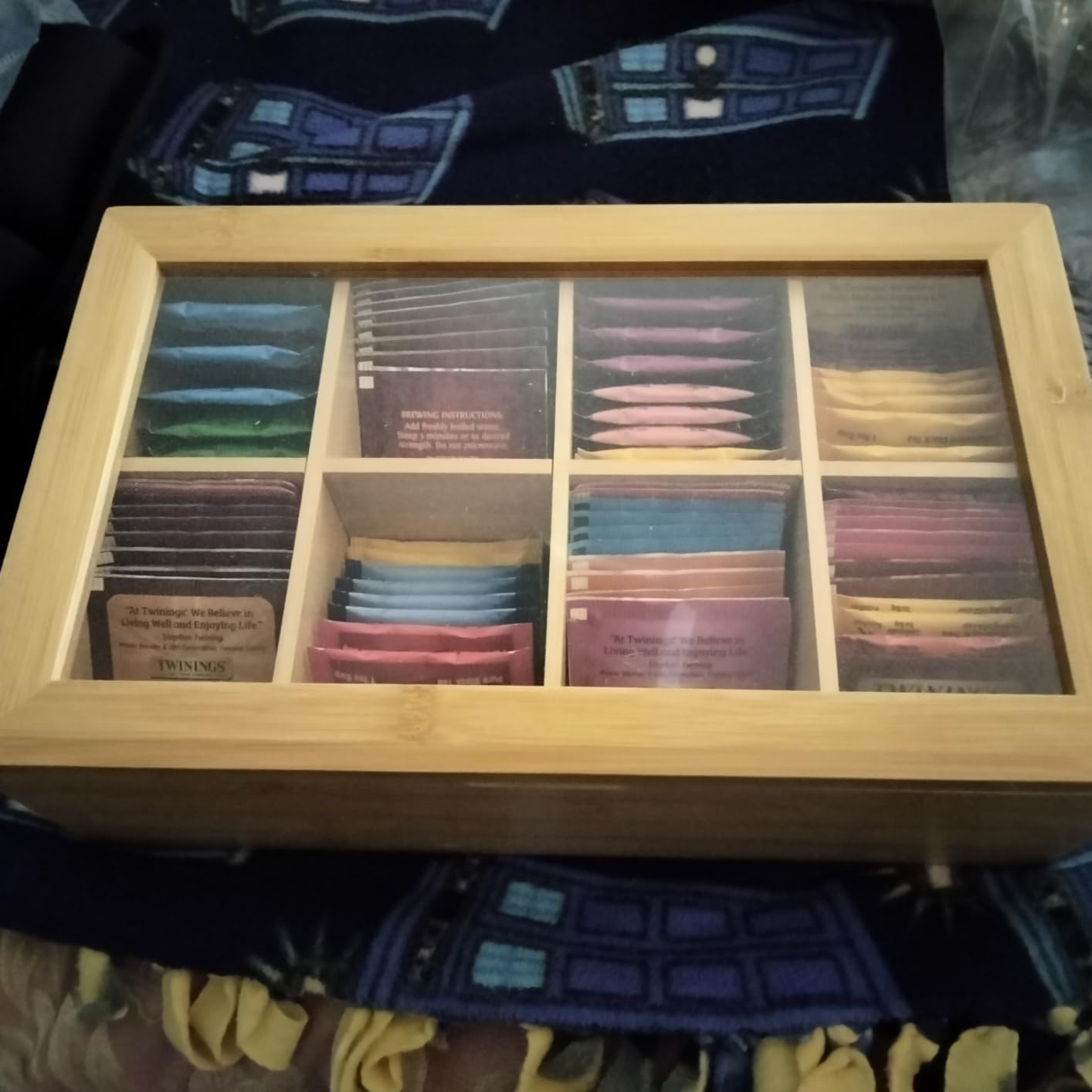 Twinings Tea Sampler Collection - 80 Tea Bags, 22 Flavours/Assorted Tea, Gift Set in Decorative MDF Box - Wooden Organizer Tea Chest Included customer photo 2