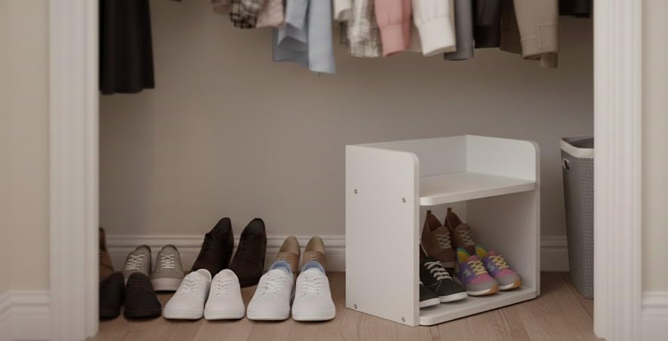 Shoe Storage Cabinet for Entryway, Freestanding Arched Rattan Accent Ultra Slim Shoe Cabinet with 2 Flip Drawers, Farmhouse Shoe Rack with 3-Tier Adjustable Shelves for Hallway Foyer Modern Rustic customer photo 1