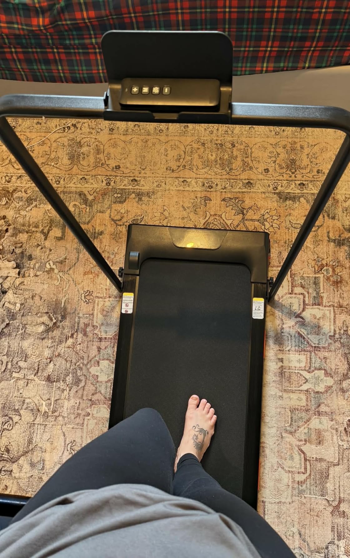 3-in-1 Foldable Treadmill with 300 LBS Capacity, 15% Walking Pad Treadmills for Home and Office, 2.5 HP Under Desk Treadmill with Quiet Brushless customer photo 1