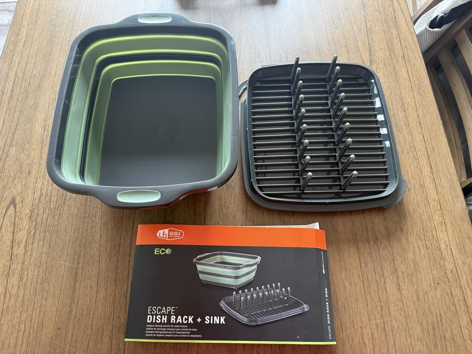 GSI Outdoors Escape Dish Rack Set, Collapsible Travel Camping Sink, Dish Drying Rack & Cutting Kit customer photo 1