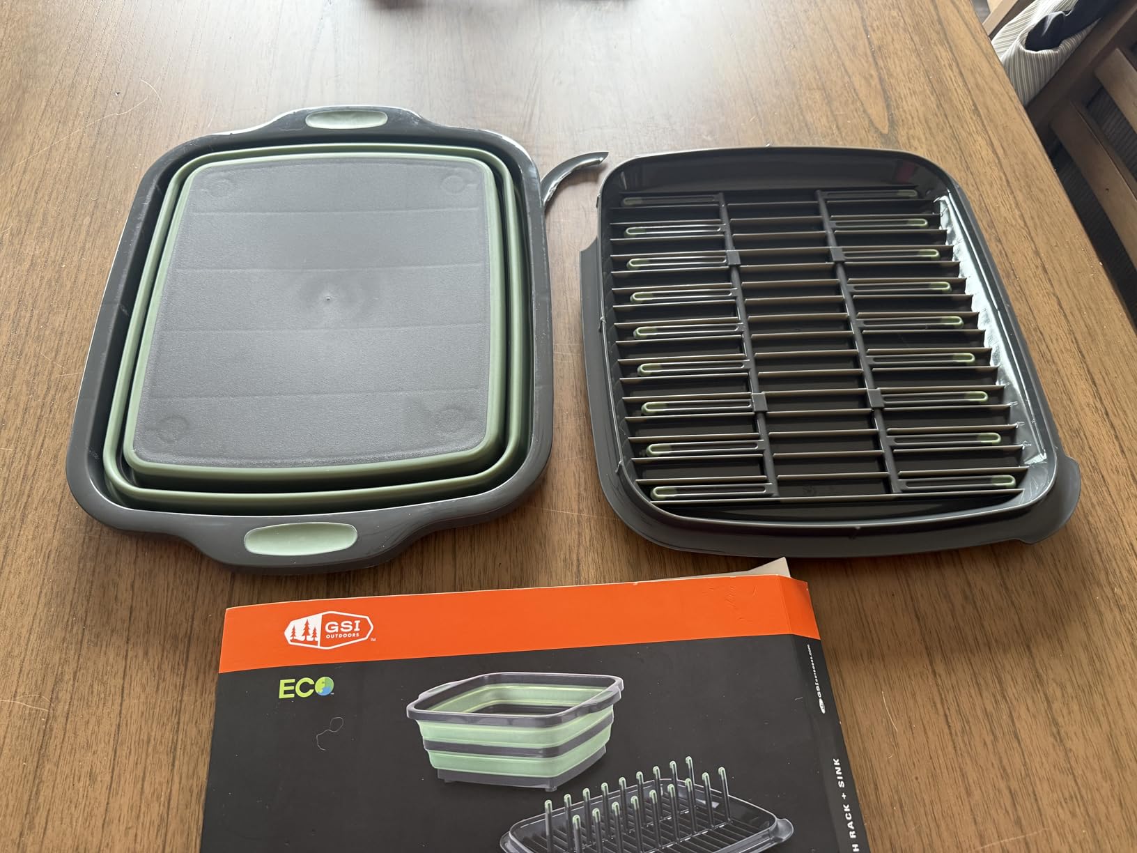GSI Outdoors Escape Dish Rack Set, Collapsible Travel Camping Sink, Dish Drying Rack & Cutting Kit customer photo 2