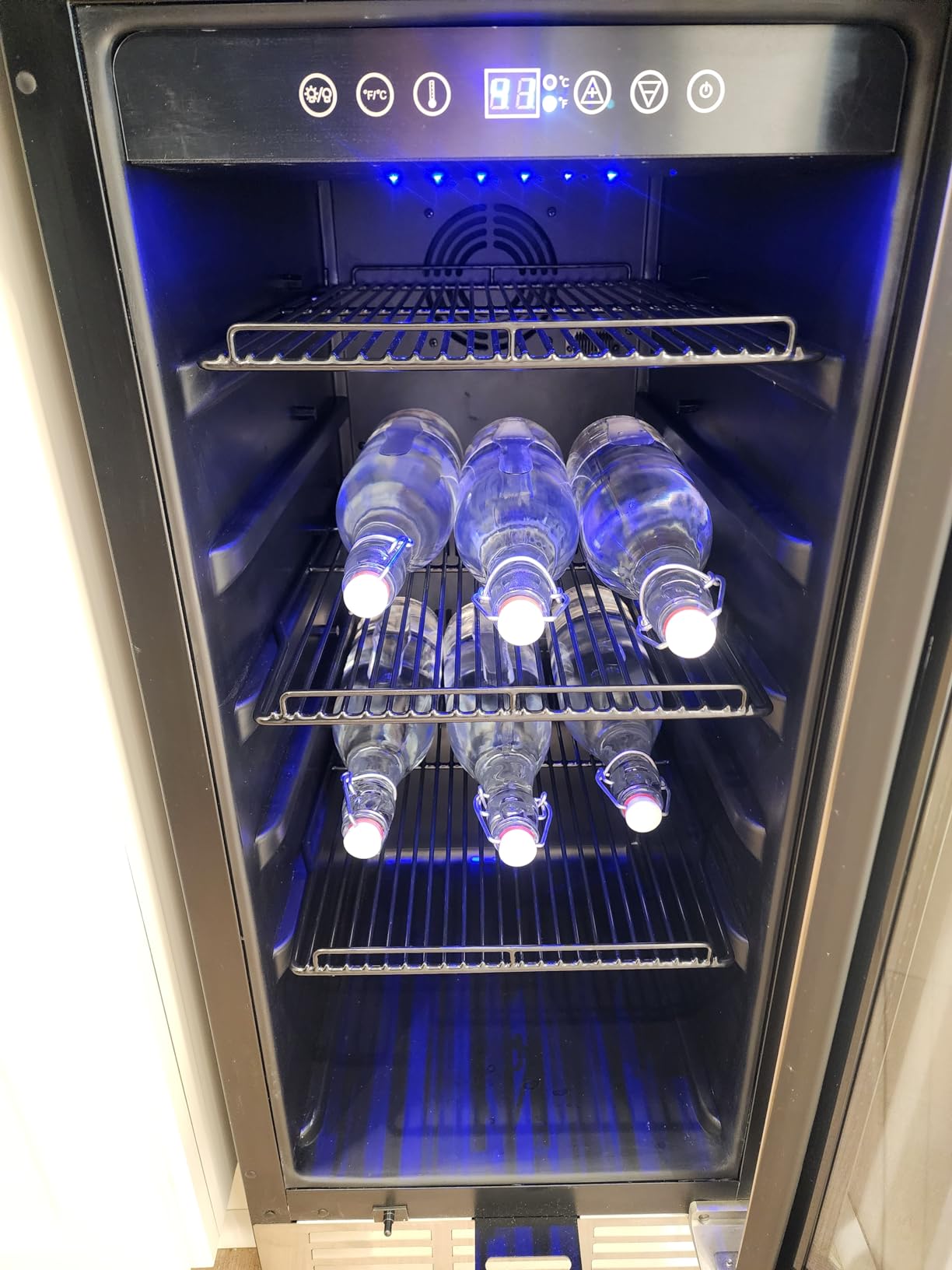 24 inch Beverage Refrigerator - 180 Cans Beverage Fridge Under Counter with Stainless Steel Door, Built-in or Freestanding Beer Fridge, Outdoor Refrigerator for Patio Kitchen Home Bar customer photo 2