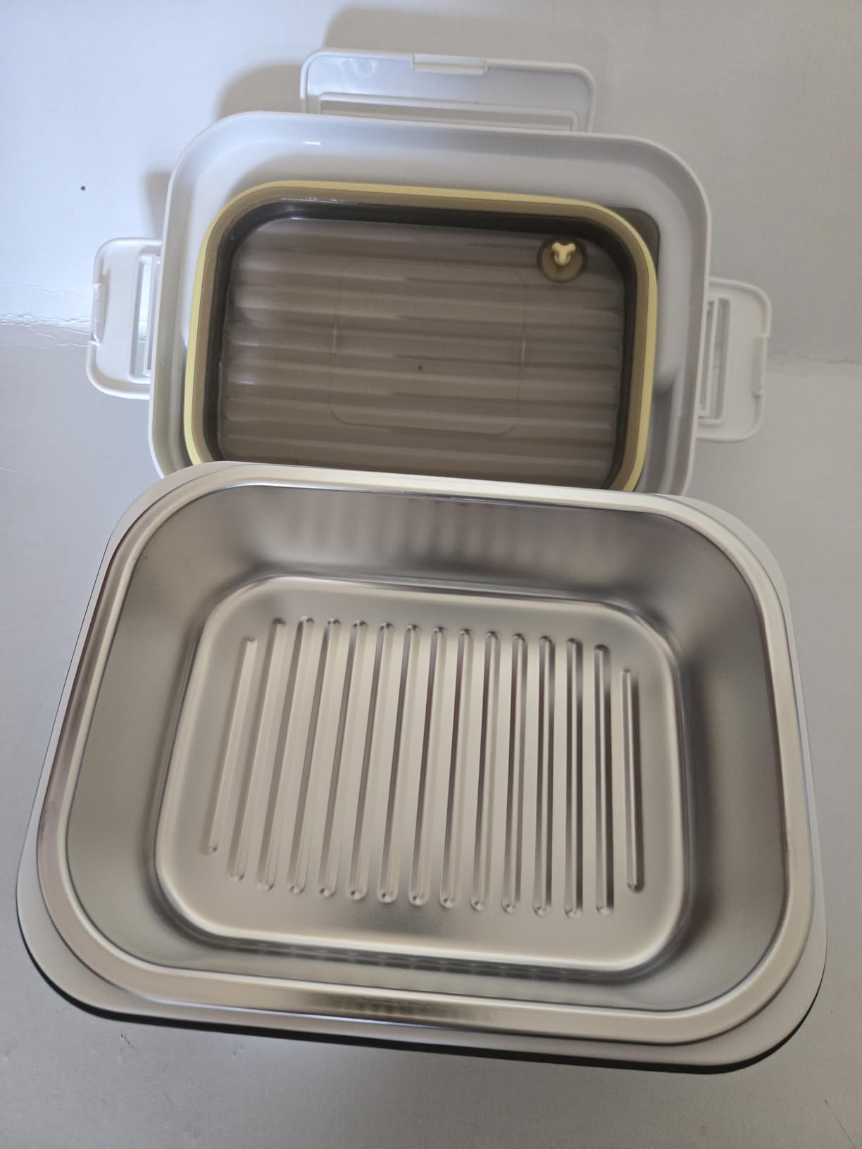 XL 6.3-Cups Cordless Electric Heated Lunch Box for Adults, 20000mAh Rechargeable Battery Powered Smart Self Heating Lunchbox for Men Women, 100W Food Warmer for Trucks Driver Travel Office Worker customer photo 2