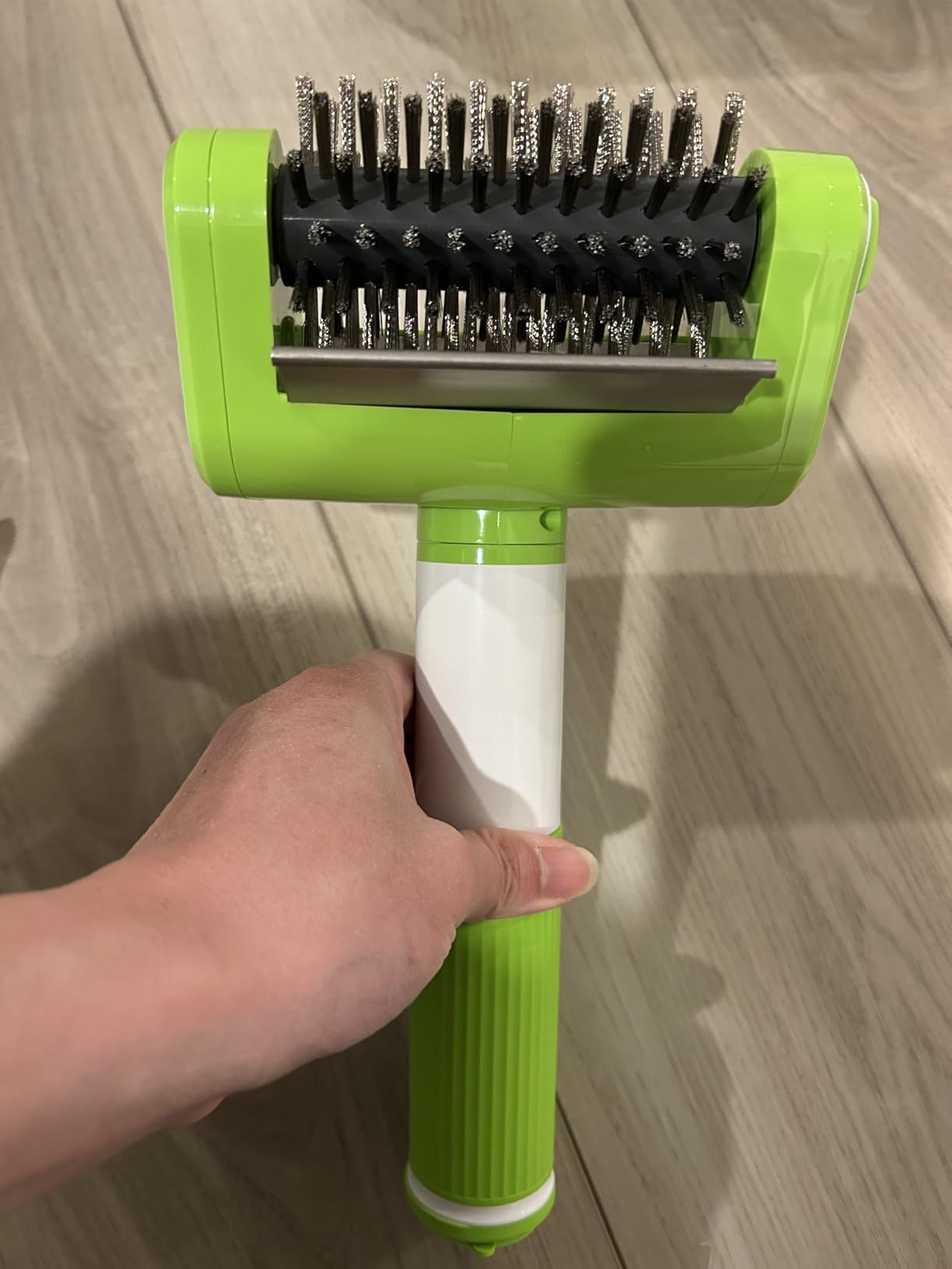 Electric Grill Brush, 2-Speed BBQ Grill Brush with LED Light/Screen Powerful Cleaning 800RPM/4000mAh/2 Brush Heads No Bristle Shedding Rechargeable Lightweight Grill Cleaner customer photo 2