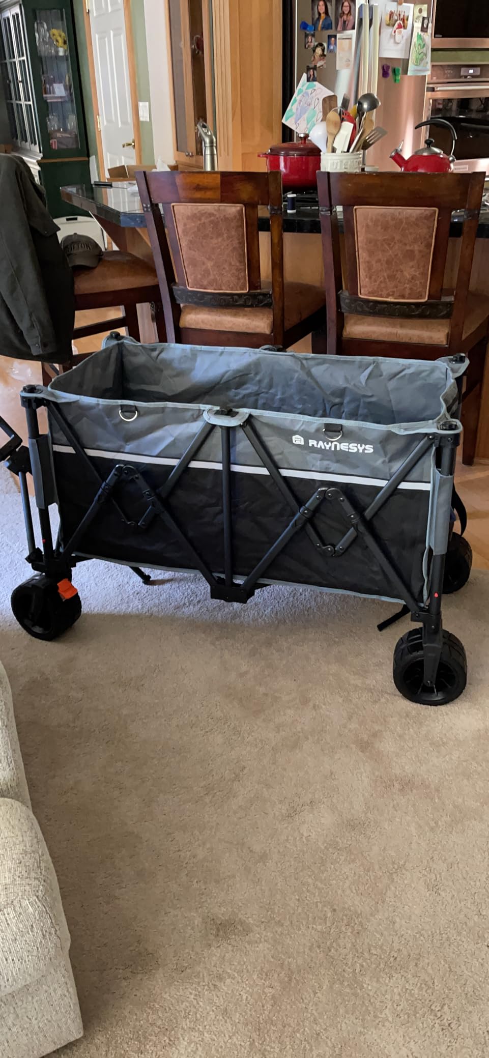 Beach Wagon with Big Wheels for Sand, 440lbs Wagons Carts Foldable with 9x4 All-Terrain Wheels, Rear Tailgate, 200L Capacity, Heavy Duty Collapsible Beach Cart customer photo 1