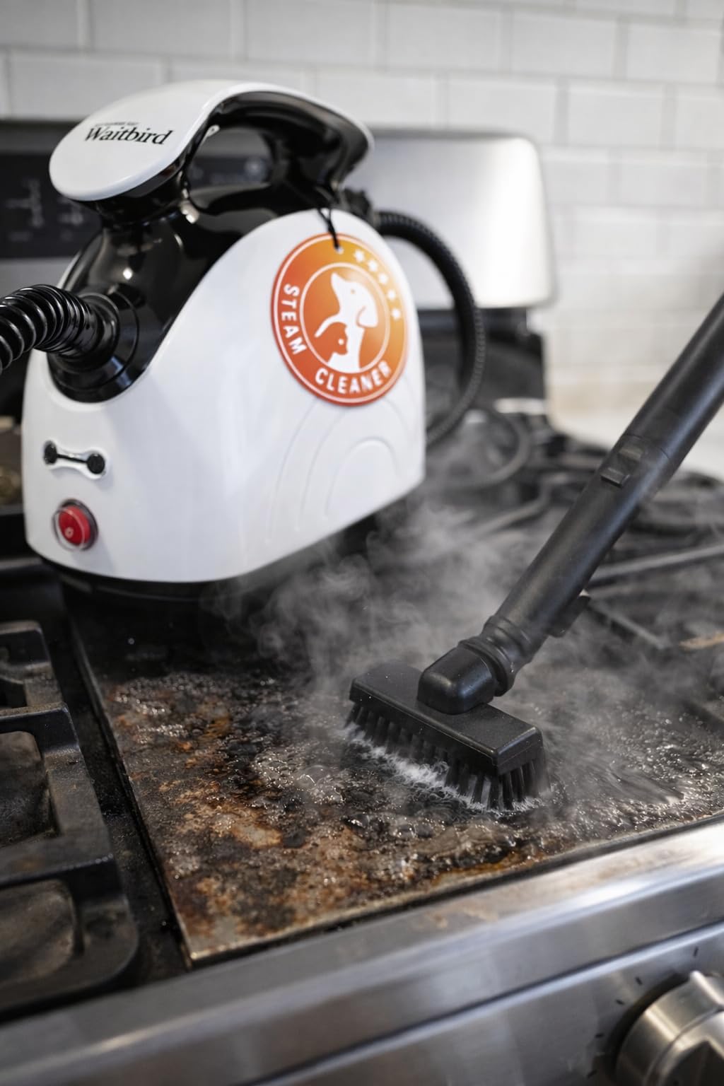 Waitbird Steam Cleaner, Steam Cleaner For Home,Handheld Steam Cleaner With 21 Accessories,248 ° F High Temperature,Suitable For Floors,Sofas,Interior Decoration,Barbecue Grills,Mop Replacement Parts customer photo 1