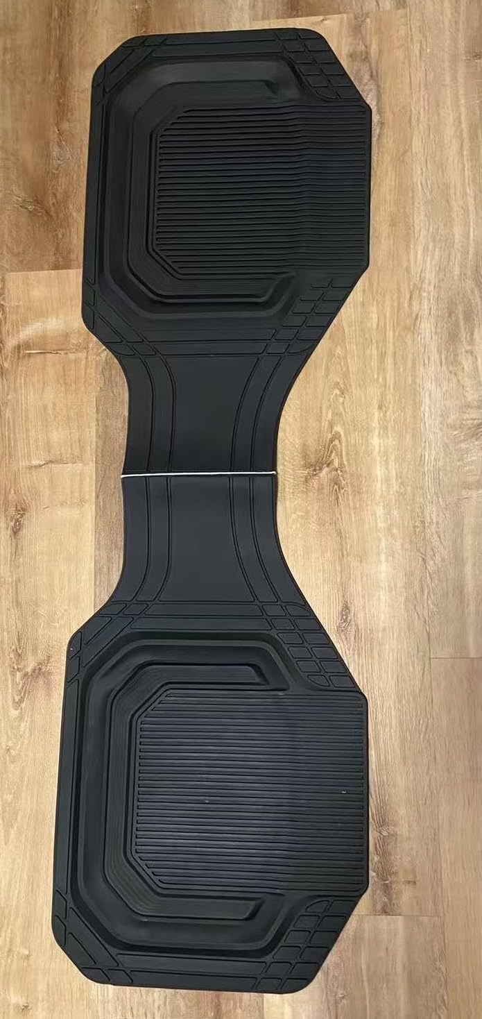 Coverado Heavy-Duty PVC Car Floor Mats Full Set - Black Metallic Heel Pad, All-Weather Protection for Front & Rear, Non-Slip Backing, Easy-to-Clean Liners, 4 Pcs customer photo 2