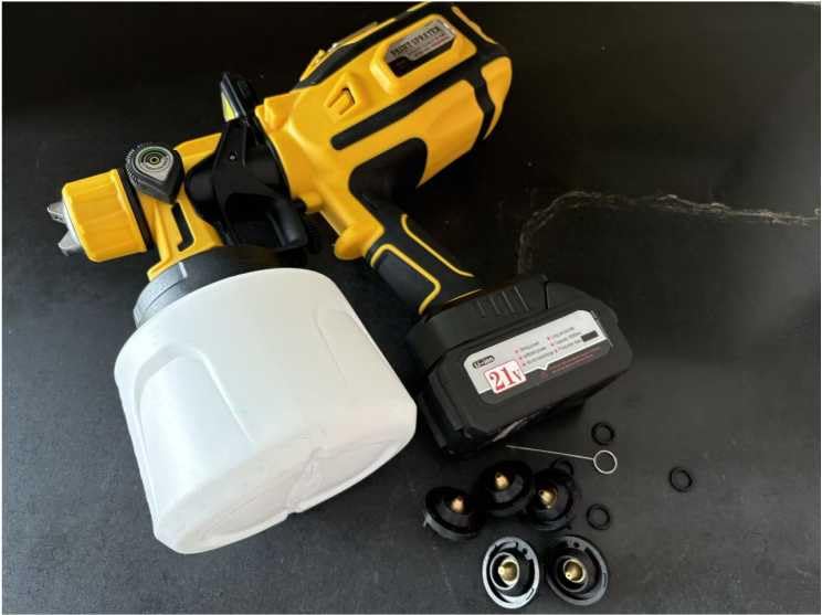 Paint Sprayer, 700W Cordless Electric Spray Paint Gun with 1400ml Container customer photo 1