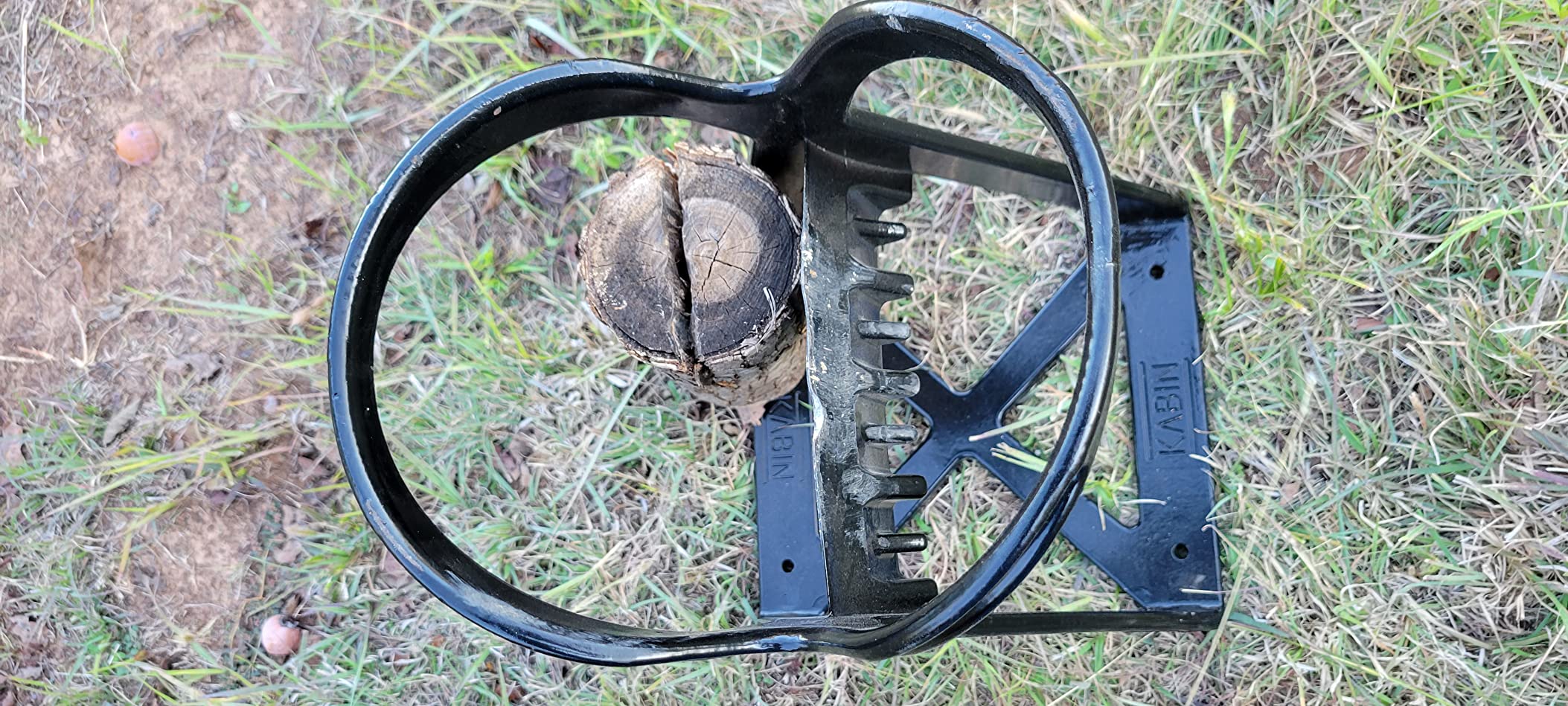 KABIN Kindle Quick Compact Log Splitter - Manual Splitting Tool - Steel Wedge Point Splits Firewood Like A Boss Safely & Easily customer photo 2