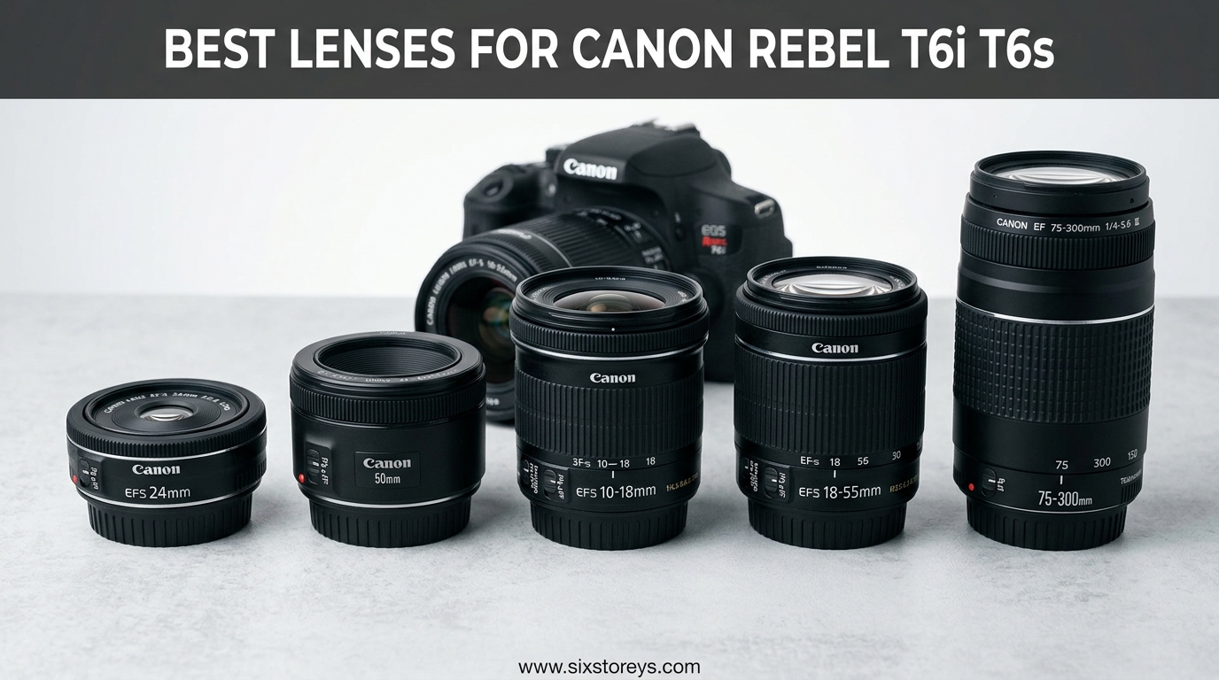 Best Lenses for Canon Rebel T6i T6s