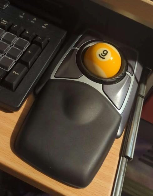 Kensington Expert Trackball Mouse (K64325), Black Silver, 5