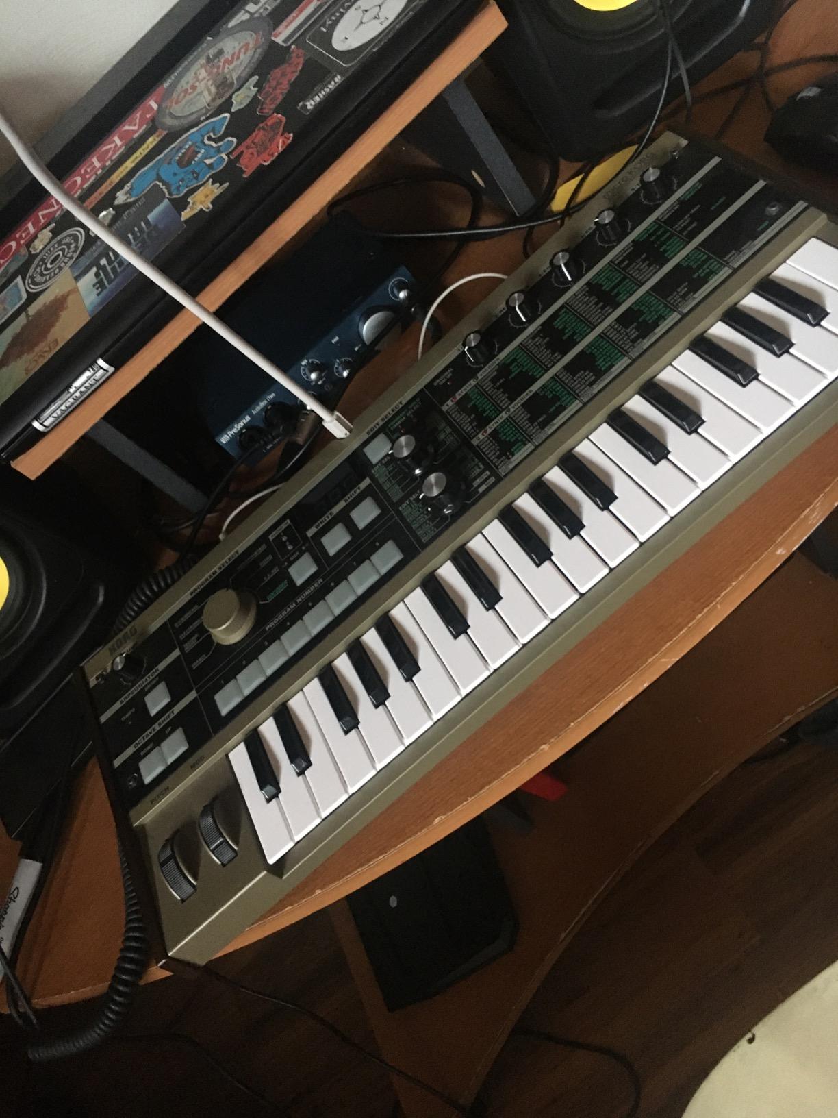 Korg microKORG Compact Analog Modeling Synthesizer w/ Vocoder Mini Mic, 4 Voices and 6-step Arpeggiator customer photo 1