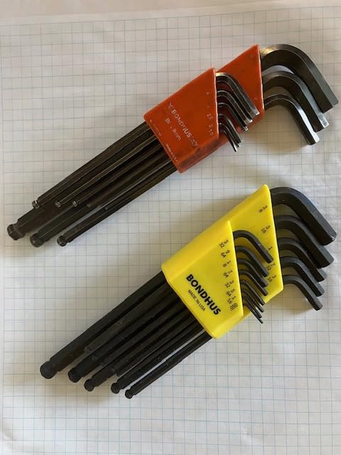 Bondhus 20199 Balldriver L-Wrench DoublePK, 10999 1.5-10mm & 10937 0.050-3/8
