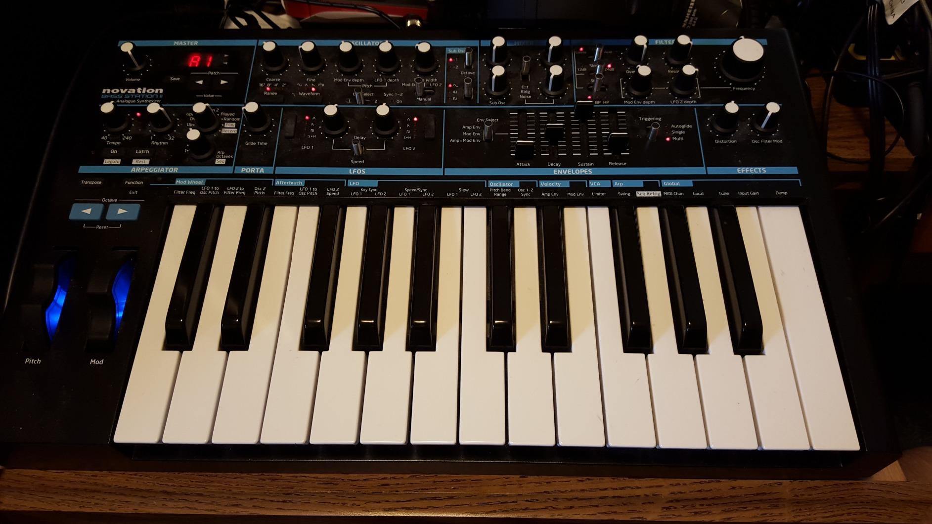Novation Bass Station II Analog Monosynth with 64 Factory Patches, Pattern-Based Step Sequencer and Arpeggiator, Two Oscillators Plus an Additional Sub Oscillator customer photo 1