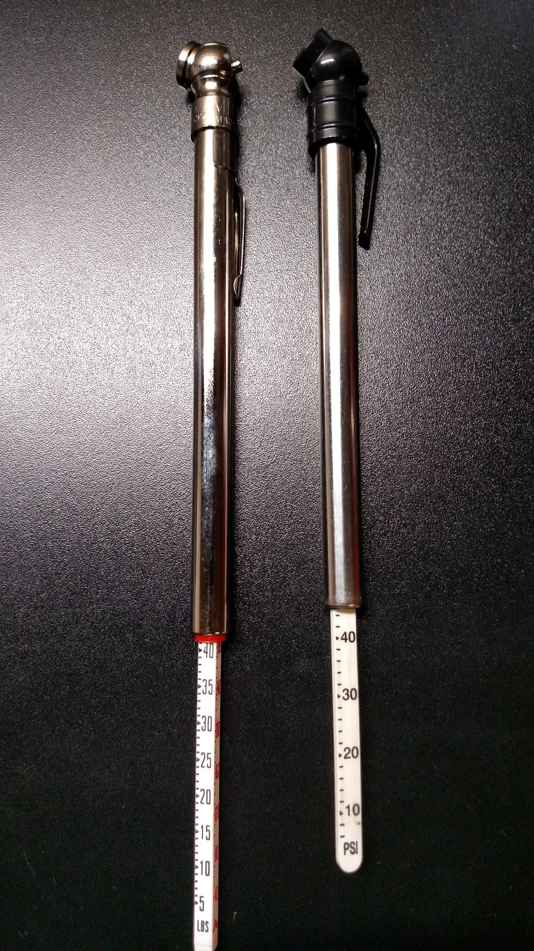 Milton S-921 Pencil Tire Pressure Gauge, Passenger Car, With Built-in Deflator Valve, Durable Plated Brass, Pressure Measured In PSI & kPa customer photo 1