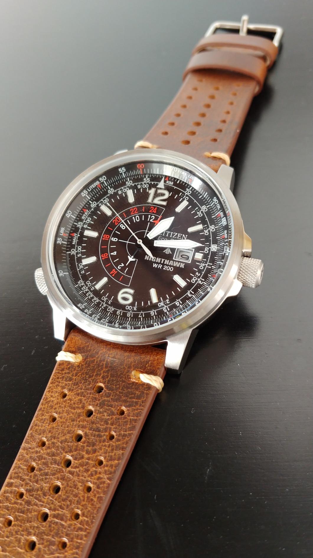 Citizen Men's Eco-Drive Promaster Air Nighthawk Pilot Stainless Steel Watch, Luminous, Black Dial, 42mm (Model: BJ7000-52E) customer photo 2