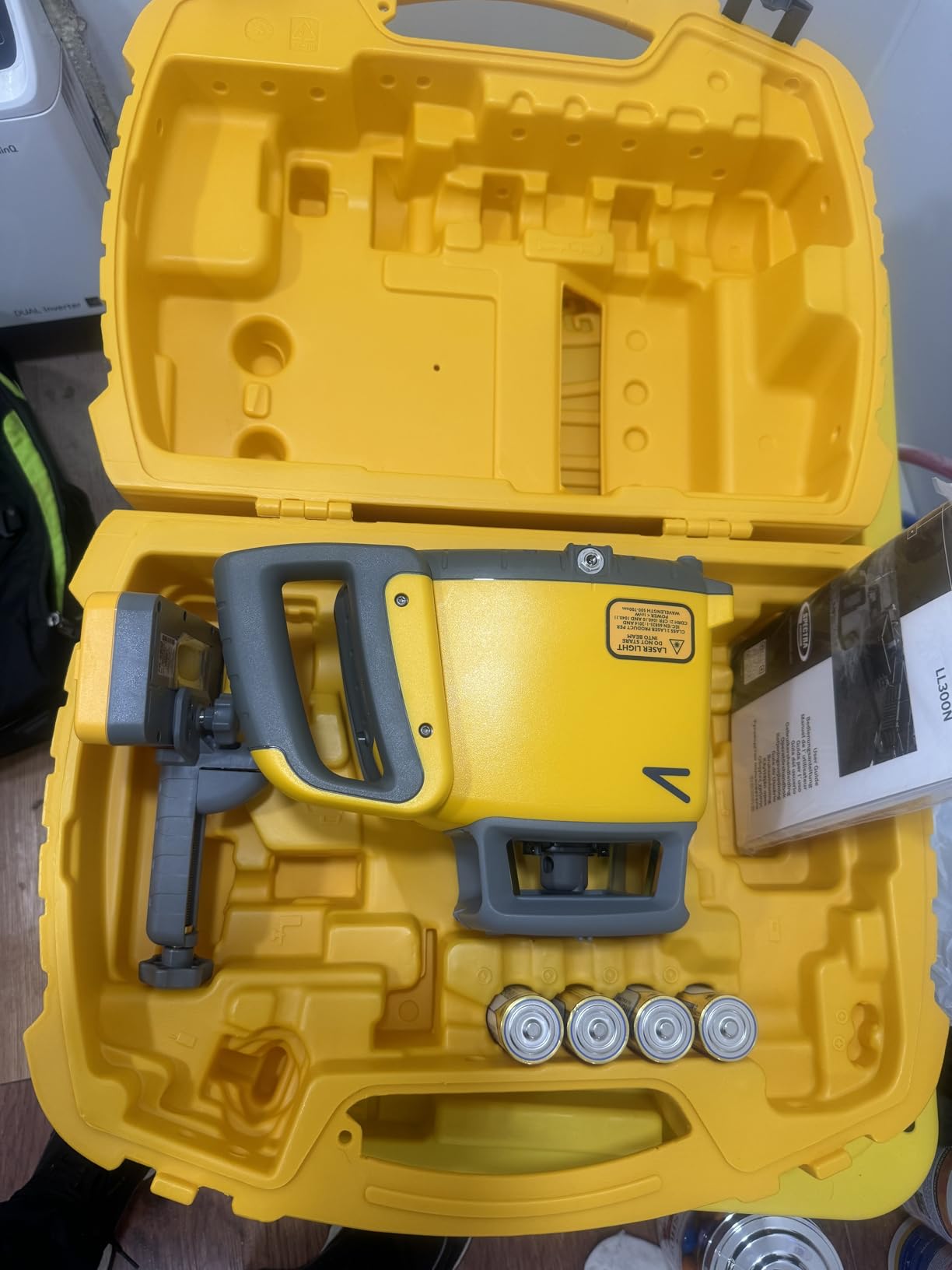 Spectra Precision LL300N-2 Self-Leveling Rotary Laser Kit with Tripod, GR152 Professional - System Case - Grade Rod (Inches) HL450 Receiver & Alkaline Batteries - Rugged IP66 Job-Site Performance customer photo 2