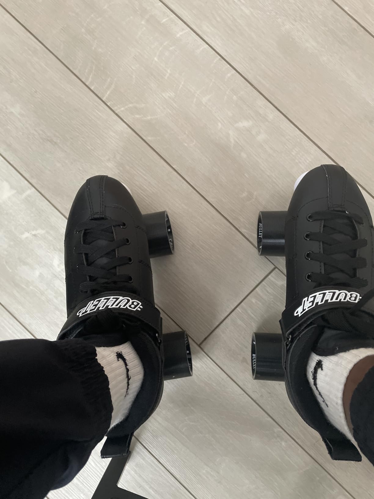 Chicago Skates Bullet Speed Roller Skates - Adjustable Quad Roller Skates Women Men, Durable Top Performance with Front Stopper, 62mm Urethane Wheels, Low-Cut Ankle Boot, Smooth Rolling,Indoor Outdoor customer photo 1