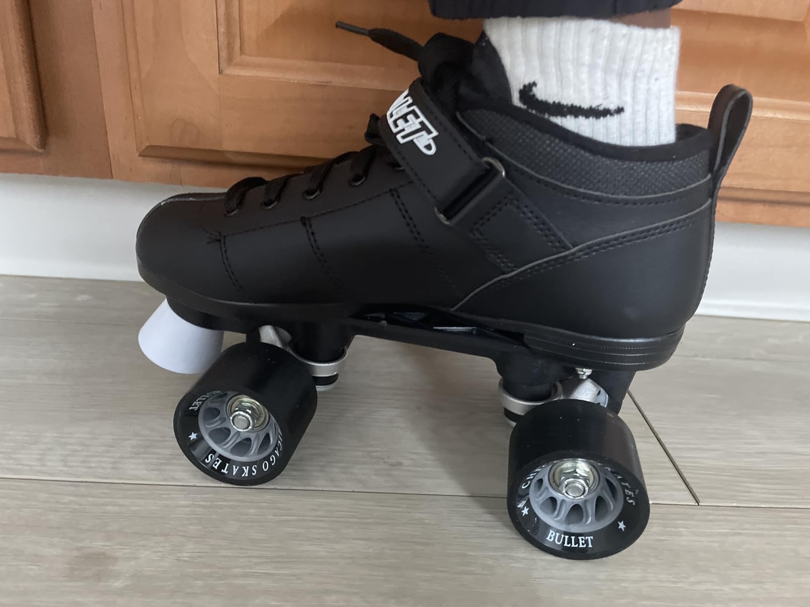 Chicago Skates Bullet Speed Roller Skates - Adjustable Quad Roller Skates Women Men, Durable Top Performance with Front Stopper, 62mm Urethane Wheels, Low-Cut Ankle Boot, Smooth Rolling,Indoor Outdoor customer photo 2