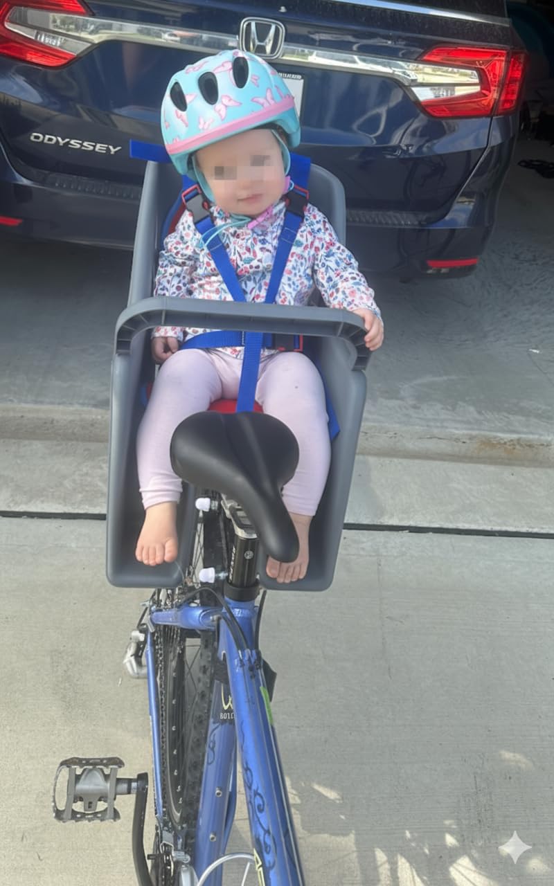Bell Cocoon 300 Rear Mount Child Bike Seat - 5-Point Harness, Spoke Guard, Fits 26-27 in Bikes, Up to 40 lbs, Ages 1+ customer photo 2