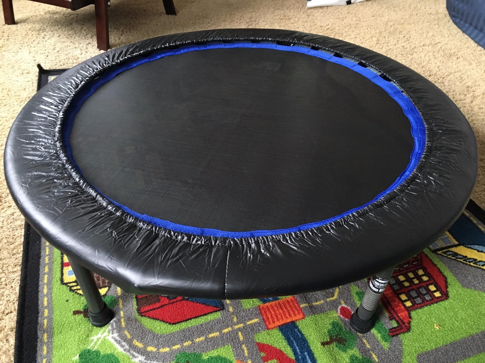 Stamina Folding Trampoline with Smart Workout App, Black - Portable Fitness Rebounder for Home Gym, Cardio & Strength Training, Jumping Exercise Equipment customer photo 1